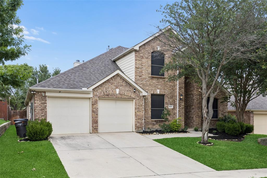 Beautifully maintained 4-bedroom, 3-bath home in Fort Worth offering a thoughtfully designed floorplan and inviting living spaces. Eye-catching curb appeal and a grand foyer create a warm first impression. Formal living and dining rooms provide flexible spaces for entertaining, special occasions, or everyday use. At the heart of the home, the spacious living room features a cozy fireplace and large windows that fill the space with natural light while connecting seamlessly to the kitchen. The eat-in kitchen is designed for both function and style with a breakfast bar, center island, pantry, generous prep space, and a breakfast nook. The first-floor primary suite offers a relaxing retreat with an ensuite bath featuring dual sinks, a separate shower, jetted tub, and a walk-in closet. Upstairs, spacious secondary bedrooms provide flexibility for a variety of needs, along with an additional living area that is ideal for a media room, game room, home office, or hobby space. Enjoy the private backyard with a patio and mature trees, creating a wonderful setting for outdoor dining, gardening, or simply unwinding. Conveniently located near parks, shopping, dining, and everyday conveniences, this home combines comfort, space, and an excellent location. Don't miss the opportunity to make it yours! 3D tour available online.