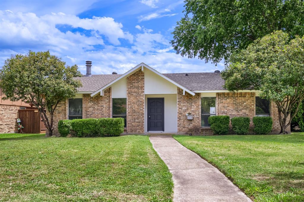Seller offering up to 2.5% in seller credits to use towards rate buy down or closing costs with preferred lender. This lovely 3-bedroom, 2-bath home sits on a quiet cul-de-sac lot in the desirable Timber Bend neighborhood. Hardwood flooring extends through the living room, formal areas, and hallways, creating a warm and welcoming feel. The eat-in kitchen features ceramic tile flooring, tile countertops, and French doors that open to the patio—perfect for enjoying morning coffee or easy outdoor dining. Carpeted bedrooms offer added comfort, and the primary bath includes a convenient walk-in shower. A rear-entry 2-car garage adds privacy and curb appeal. A wonderful opportunity in a well-established community.