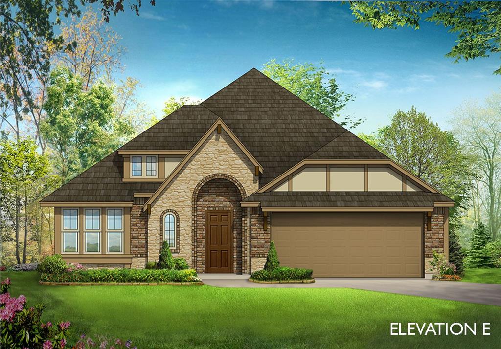 Est. Sept 2023 Completion! This Cypress II from Bloomfield Homes offers 4 bdrms, 3 baths, 2-car garage on HUGE pie-shaped lot at the end of a cul-de-sac w matures trees & greenbelt adjacent. Amazing yard has sleek metal fence siding the greenbelt so you can enjoy a tree-lined view! Open-concept layout w contemporary features you're looking for: Wood-look Tile floors in common areas, Oversized Primary Suite, Tile-to-Ceiling Gas Fireplace, an 8' 5-Lite Front Door, and a Study with dual doors. Family Room walls are lined with Low-E windows to brighten the entire living, dining & kitchen! On-trend Island Kitchen includes SS Appliances, Subway Tile Backsplash, and Quartz Countertops. Primary Suite on the 1st floor has a sitting area, WIC, and ensuite with upgraded porcelain tiles. 2 more bdrms downstairs; 4th Bed upstairs with full bath - perfect guest retreat or flex space. Don't forget about the Extended Covered Patio with a gas line added for a future grill! Contact Bloomfield today.