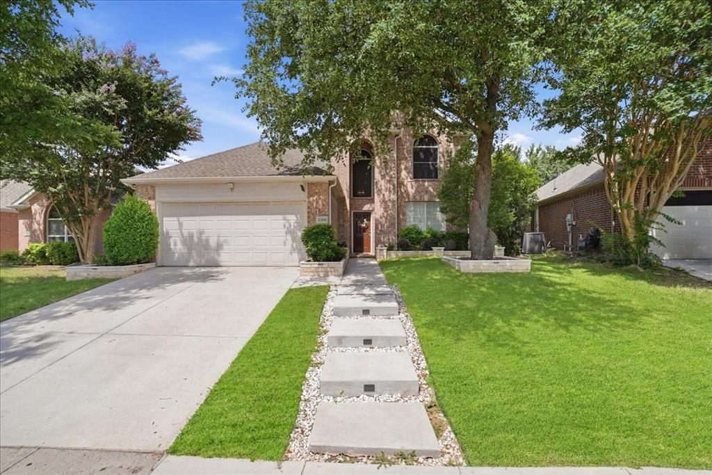 OPEN HOUSE Sunday, June 28, 1–3 PM.

Welcome to 2308 Aberdeen Avenue in McKinney, a spacious 4-bedroom, 2.5-bath home offering 2,399 square feet, a functional layout, and inviting indoor-outdoor living. The primary suite is conveniently located downstairs, while three generously sized bedrooms, a full bath, and a second living or flex area are upstairs.

The main living area features soaring ceilings, tall windows, a fireplace, and an open connection to the kitchen and breakfast nook. The kitchen offers white cabinetry, stainless steel appliances, double ovens, a gas cooktop, and ample prep space. A separate formal dining room provides additional space for hosting and entertaining.

Enjoy a large backyard with mature trees and a patio with pergola-style covering, creating a great setup for outdoor gatherings. Conveniently located near shopping, dining, parks, and major commuting routes, this McKinney home offers space, comfort, and versatility.