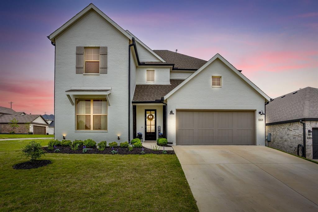 Modern Luxury Near Lake Weatherford - Gated Community Living
Discover your dream home in this stunning 2021-built, two-story brick home located in a premier gated community. Boasting 2,696 sq. ft. of living space, this meticulously maintained property features 4 spacious bedrooms, 3 modern baths, and a 2-car garage, offering the perfect blend of style and functionality.

Gourmet Kitchen features elegant quartz countertops, a modern drawer-style microwave, a deep single-basin sink with an updated designer faucet, and stylish pendant lighting over the social island. Spacious living area with brick fireplace and wide-plank flooring make this a cozy living space. Primary bedroom on main floor as well as an additional bedroom with split floor plan for ideal privacy. 2 options for dining spaces with one off the kitchen offers maximum flexibility for any use.

2nd floor a dedicated game room or second living area perfect for family entertainment or other flex space based on your needs. 2 bedrooms, and a full bath upstairs. 

Outdoor Oasis & Prime Location
Step outside to an inviting covered patio overlooking a sizable, lush backyard. Situated on a corner lot with incredible proximity to Lake Weatherford, you are just minutes away from boating, fishing, and trails.

Ideal location with easy access off I20 and Mikus road in Weatherford, TX This home offers a turn-key experience with modern upgrades and a secure, gated environment!