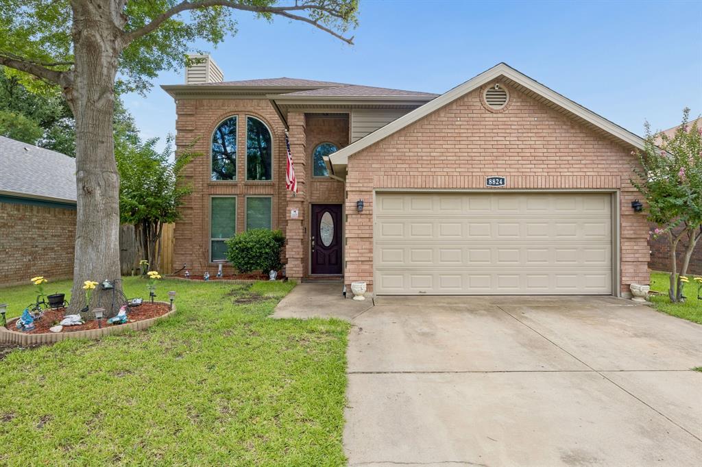 At 8824 Pedernales Trail, a single-family home built for real life meets smart updates you can feel from day one. From energy-efficient, double-pane windows to a covered outdoor deck that lives like an extra room, this is the kind of move-up space that helps growing households spread out, stay organized, and enjoy the home you are paying for.

Inside, 2,065 sq ft delivers the flexibility upsizers crave, with 3 bedrooms and 2.5 baths that keep mornings moving and give guests more breathing room. New carpet and NuCore flooring installed throughout in 2018 bring a refreshed, consistent look underfoot, while wooden blinds add a clean, finished feel in every room. The kitchen remodel completed in 2016 sets the tone for easy weeknight routines and comfortable hosting, and the downstairs HVAC replaced in 2023 supports year-round comfort where it matters most. Primary bathroom remodeled 2023 large shower with rain head shower attachment.  A Category 3 certified roof installed in 2013 adds another layer of confidence in the long-term care of the home.

Step out back and you will see why this setup stands out: a 20x24 wood deck, covered with a tongue-and-groove roof and finished with a ceiling fan, creates an inviting spot for grilling, relaxed dinners, and shade-filled afternoons. Peach trees add a seasonal backyard perk that makes time outside feel more personal and rewarding.

Location keeps daily logistics simple, with River Trails Elementary just 0.3 miles away and Bell Helicopter Textron 2.6 miles away for an easier commute. Close to 183, 820,30 and 121. 

If you have been waiting for a home that balances real space with meaningful upgrades, schedule your showing at 8824 Pedernales Trail and see how 3 bedrooms, 2.5 baths, and 2,065 sq ft can fit your next chapter.