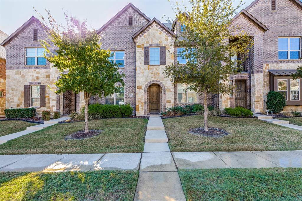 What a Fantastic location for this beautiful 3 bedroom, 2.5 bath energy efficient CB Jeni townhome nestled in a small community only minutes from Hwy 121. This 2016 built townhome features engineered hardwood floors, granite countertops in the kitchen, stainless steel appliances, and 42” upper cabinets for plenty of storage. All three bedrooms, 2 bathrooms and the laundry room are located on the second floor with a half bath downstairs for visiting guests. Walk to local restaurants, shops, banks and grocery stores with ease as all of them are located just a block away! With a great location and gorgeous townhome, this property won’t last long. Schedule your showing today!