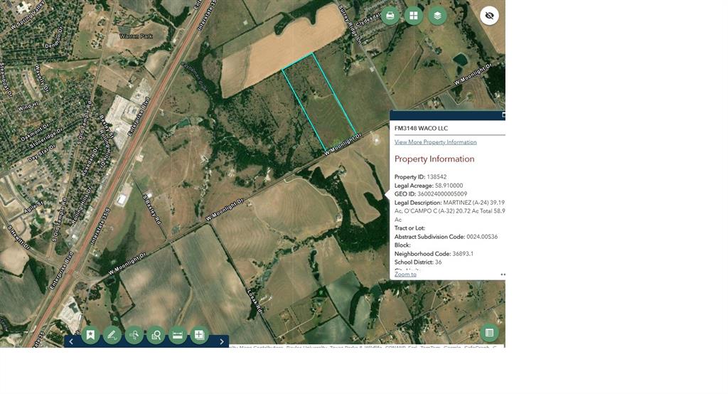 Location Location Location !!!

The property is located within 2 miles of I-35.  

Very close to Waco city, for all your recreational, shopping and schooling needs.  

Currently Ag Exempt and ideal for Residential Development or Ranch.