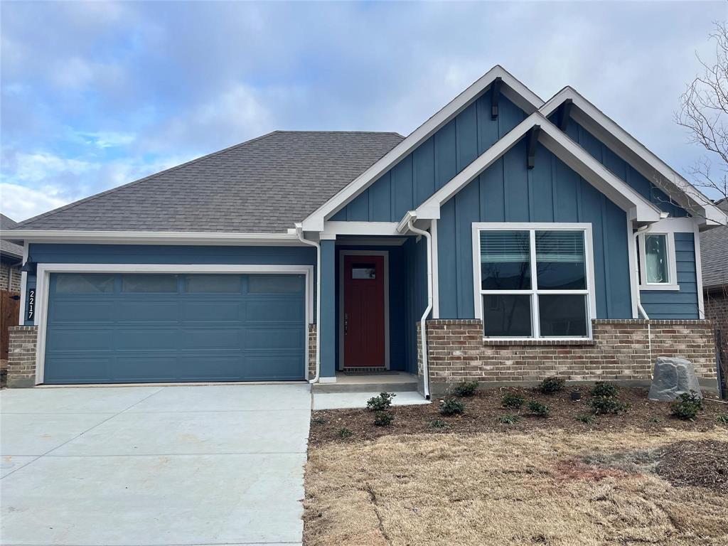 BRAND NEW HOME READY TO MOVE IN FABULOUS NEW COMMUNITY of EAGLE CREEK in DENTON. $250 OFF FIRST MONTH IF MOVE BY NOVEMBER 30th. Denton ISD schools. Modern open concept floorplan. Large kitchen with seating island, pendant lights, quartz countertops, FRIDGE IS INCLUDED, SS Appliances, gas range, tiled back splash and walk-in Pantry. Spacious living and large primary bedroom with dual under mount sink vanity, over sized shower, linen and walk-in Closet. Quartz topped vanity also in 2nd Full Bath. Tiled Entry, Halls, Living, Kitchen and Wet areas plus Home is Connected Smart Home Technology. High-efficiency 16 SEER HVAC System, Tankless Water Heater, covered back Patio, full gutters, exterior coach Lights, 6 foot fenced backyard. Coming soon Eagle Creek Amenity Center and Pool. Very close proximity to University of North Texas, Texas Woman's University, Downtown Denton, The Square, Razor Ranch Town Center, I-35E and I-35W. LANDSCAPING is included with rent.