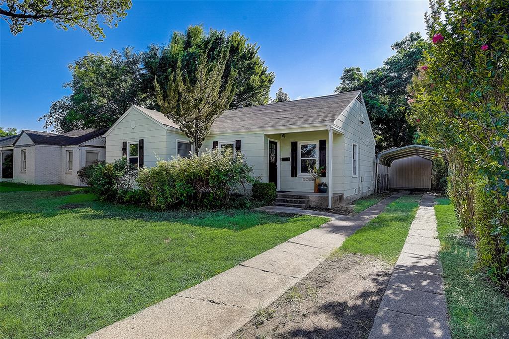 Charming and beautifully updated, this cottage-style home is just a short walk from the TCU campus. Blending timeless character with modern enhancements, this thoughtfully remodeled residence offers three spacious bedrooms, two full bathrooms, and a convenient half bath. Recent updates include new windows and flooring, fresh paint, and refinished hardwood floors that add warmth and elegance throughout. The stylishly redesigned kitchen features sleek granite countertops, while the renovated bathrooms offer contemporary finishes. Situated on an almost quarter-acre lot, the property is adorned with beautiful roses that enhance its inviting curb appeal. The home’s well-planned layout maximizes space and functionality, creating a welcoming and comfortable environment. A washer and dryer are included for added convenience. The covered carport comfortably accommodates two vehicles, enclosed storage space behind the carport provides ample room for organization, and the beautiful cedar deck in the back yard are great for entertaining. Combining modern comfort with classic charm in a prime TCU location, this exceptional property is an outstanding opportunity for homeowners and investors alike. Leased till 5-23-2027.