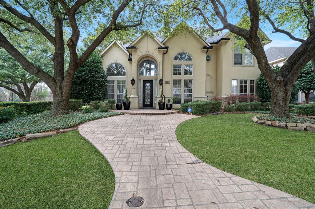 Welcome to 18403 Gibbons Drive in the sought-after Plano Independent School District — a rare opportunity to own a home in a truly gorgeous, park-like setting. This exceptional property sides to a wide, treed greenbelt, and the rear-facing rooms overlook a large, serene pond, creating peaceful views and unmatched privacy. ROOF and GUTTERS replaced approximately 18 months ago, and TWO HVAC systems replaced just one year ago — offering peace of mind for years to come. This spacious 5-bedroom, 4-bath home offers an ideal and flexible layout. The first floor features travertine and espresso-stained real hardwood flooring throughout, adding warmth and sophistication. A private study downstairs with an adjacent full bath can easily function as a fifth bedroom, perfect for guests or multigenerational living. The inviting living spaces are enhanced by surround sound and a convenient wet bar for entertaining. The kitchen comes equipped with a Bosch dishwasher, and the Samsung refrigerator will stay with the home. Upstairs, you’ll find three additional bedrooms, hardwood floors, and two beautifully updated bathrooms. Step outside to enjoy a private stamped concrete back patio and yard overlooking the pond, framed by beautiful mature trees — an ideal space for relaxing or entertaining while enjoying tranquil water views. Additional highlights include an oversized utility room and a 2+ car garage.  This home blends natural beauty, thoughtful updates, and a highly desirable location into one exceptional offering.