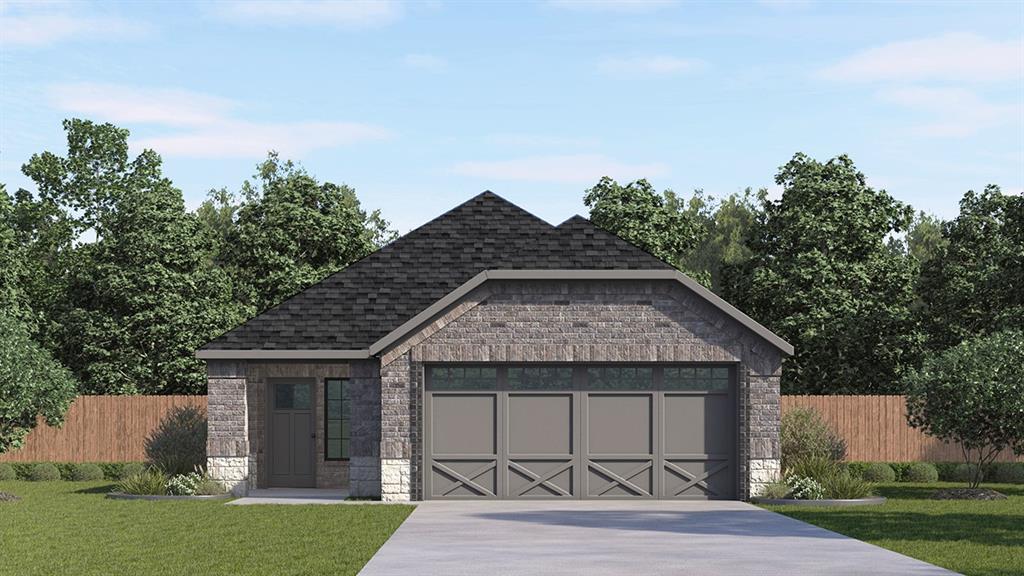 New Construction by DR Horton. This beautiful 1 story home offers 3 Bedrooms, 2 Bathrooms, 2 Car Garage with Covered Patio brick exterior attic insulation and smart home features included.
To Community: Take President George Bush Tpke W and US-75 N to N Central Expy N in McKinney. Exit 43 from US-75 N, Take Trinity Falls Pkwy, Weston Rd, County Rd 175 and Co Rd 135 to Co Rd 136