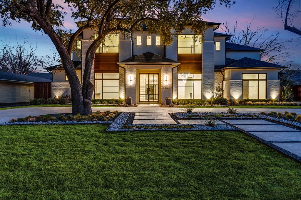 Stunning Modern Designer elements throughout on large lot in heart of Private School Corridor! 7120 Sq. Ft. open flowing elegant finishes befitting a Ron Davis Custom Home! 5 BR *5.2 Bath * Formal Dining*3 Car Garage + Storage.  Temperature Controlled  Wine Showcase w. Glass Doors *Butlers Pantry*Open Walk up Bar w. Bistro metal hanging shelves*Huge Laundry room and large Catering Kitchen .  Up is Game Room + Open Study area +Three bedrooms with ensuite baths + Flex Space finished out as exercise room w. rubber flooring & mirrors.  Downstairs Media + Elegant Master suite w. lg. closet & spa bath, Study + Guest BR w. ensuite bath. Elegant Kitchen w. Professional Appliances * Butler’s Pantry *Catering Kitchen * Mud Cubbies + Large Covered Outdoor Living with Kitchen, Grill and Fireplace * Owens Corning Comfort Plus Energy Features * Controlled Lighting * 4 x 6 Framing on exterior walls + many luxury features to enhance your lifestyle with the latest in comfort design and technology.