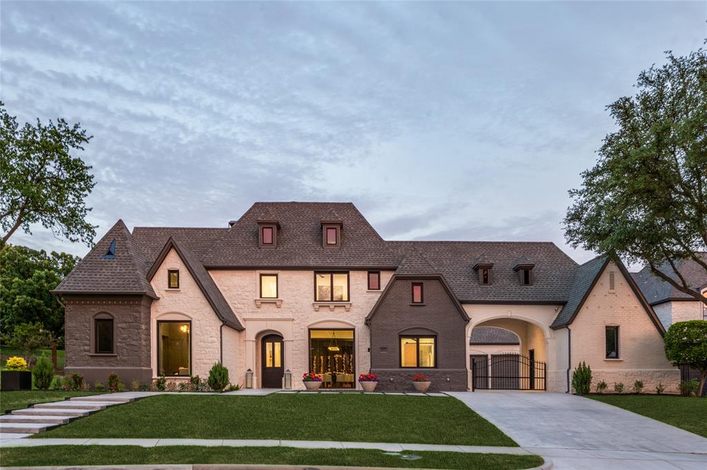 Luxury reimagined in the heart of Frisco in gated neighborhood & gated property. This extraordinary estate has undergone an extensive, top-to-bottom renovation down to the studs, showcasing meticulous craftsmanship, designer-curated finishes & premium materials throughout. From the moment you arrive, you’ll notice no expense was spared—every inch has been elevated to offer a level of sophistication rarely seen at this scale. New Sheetrock, paint, flooring, lighting, plumbing fixtures, light fixtures, electrical fixtures, mechanicals, appliances, hardscape, landscape, staircases in wood with lit treads, epoxy garage flooring, & more!  Step inside to discover details like a bright, open floor plan with soaring ceilings, sleek architectural details & seamless blend of modern elegance & timeless charm. Gourmet kitchen is a culinary showpiece, equipped with top-of-the-line subzero appliances, custom stained rift-cut white oak cabinetry, dramatic modern design, waterfall book-matched quartz countertops, built in coffee maker.  Fully equipped wine room with 147-bottle capacity & dedicated chilling unit offers the perfect blend of luxury and function for the discerning collector. All windows have been replaced, all baths renovated, all new cabinets, new wood flooring flows thru home, concrete driveway & steps completely removed & repoured.  Multiple living & dining areas in & out designed for grand entertaining & everyday comfort. Home wired for sound, cameras & electronics in & out! Retreat to stunning primary suite w spa-inspired bath,, expansive custom closet & tranquil views. Resort-style backyard is equally impressive, offering a private oasis with lush landscaping, remodeled stunning pool & spa, new decking, coping,  outdoor kit w grill, covered outdoor living areas & thoughtfully integrated audio systems. Located in 1 of Frisco’s most coveted neighborhoods -truly one-of-a-kind. With over $1 million invested in upgrades, this is luxury living without compromise.