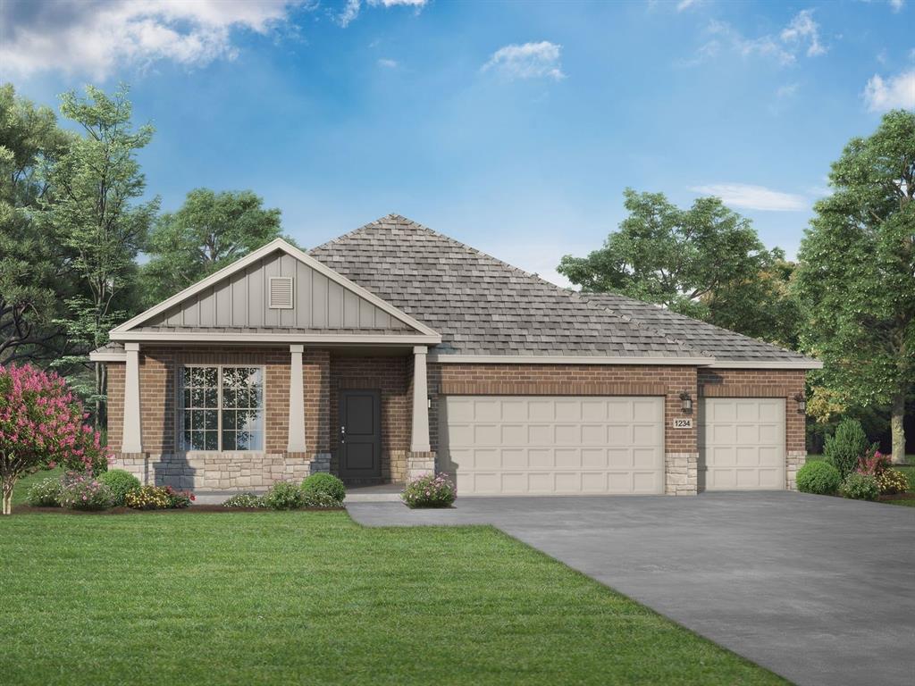 MLS# 21232332 - Built by Davidson Homes - Aug 2026 completion! ~ Experience refined living in the Daphne G plan at Waverly Estates. This 1,895-square-foot masterpiece is estimated for completion this August and perfectly balances style with functionality. Designed with an open-concept layout, this home is anchored by a spacious living room bathed in natural light, making it the premier spot for entertaining. The gourmet kitchen is a chef’s dream, featuring sleek quartz countertops, built-in Frigidaire stainless steel appliances, and a charming breakfast nook for casual dining. The interior boasts durable and stylish LVP flooring in the main living areas, leading to a sprawling Primary Suite. This private retreat offers an abundance of space and a closet with room to spare. With three bedrooms, two full baths, and a rare three-car garage, this home provides the versatility you need. Waverly Estates offers an incredible lifestyle with a community pool, playground, sidewalks, and a serene pond. Situated just minutes from I-30, you are perfectly positioned for easy commutes and weekend adventures at Lake Ray Hubbard, Lake Lavon, or Lake Tawakoni. Attached photos are representative of the floor plan and may include non-standard features and upgrades. Please see the community's New Home Consultant for more information.