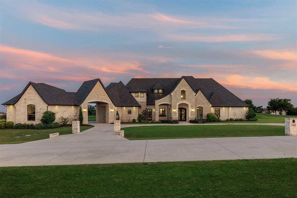Situated in prestigious Konrad Ranch Estates, this stunning 5 bed, 7 bath home raises the bar with detailed craftsmanship, impeccable quality, and timeless design. With vaulted beamed ceilings, hardwood floors, quartz countertops, custom fixtures, and designer finishes, this home sets the standard for elegant living. Upon entering, you are greeted with hardwood floors with marble like inlay that overlooks a beautiful outdoor courtyard and a study that has built-in shelving and a library ladder. Pamper yourself in the spa-inspired primary suite designed for relaxation. Each bedroom has its own bath. The welcoming living room is open to the kitchen & dining with a wall of windows that slides completely open, allowing a seamless flow between your indoor and outdoor living. The backyard oasis has a sparkling pool & spa and electric screens that enclose the covered patio. This luxurious home is nestled on 2 acres in highly acclaimed Lovejoy ISD and is close to shopping, dining, and more.