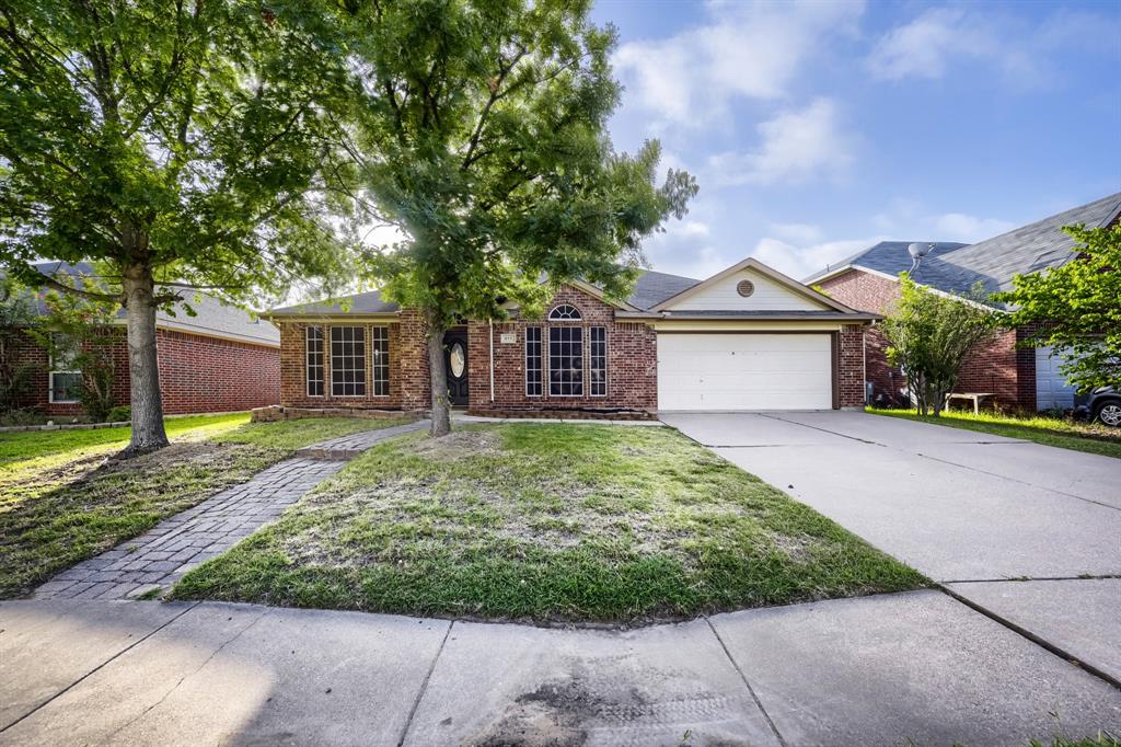 Seller offering up to 2.5% in seller credits to use towards rate buy down or closing costs with preferred lender. Beautiful one-story home featuring an open floor plan with a cozy living room fireplace and a spacious kitchen complete with an island, breakfast bar, and stylish accent lighting. The primary suite includes a double vanity along with a separate tub and shower for added comfort. Enjoy outdoor living with your own private in-ground pool and a fenced backyard, perfect for relaxing or entertaining family and friends.