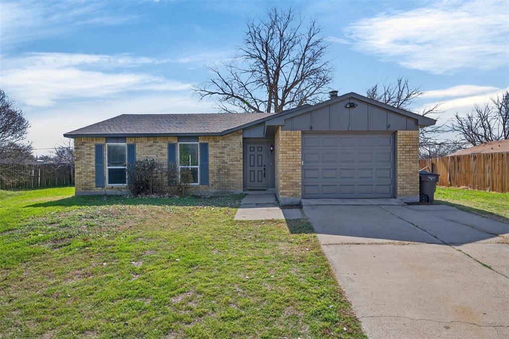 Welcome to your peaceful slice of North Texas paradise at 2308 Foxglen Ct. This cozy 3-bedroom 2-bath brick home is situated on over a quarter-acre lot in a quiet Northbrook neighborhood. Step inside to an open, inviting layout. Fresh updates include remodeled bathrooms, a new roof in 2022, and a finished garage with new drywall and insulation. Outside? Pure golf.  A quiet cul-de-sac spot means extra safety and privacy- no through traffic, no neighbors behind you. Large trees provide shade, and there's tons of space for a pool, workshop, or letting the dogs run wild.  Newer shed and playset remain in the yard.  Prime location off 820 for quick freeway hops to downtown Fort Worth or Alliance. Located in Eagle Mountain-Saginaw ISD and within walking distance to the highly rated Northbrook Elementary School. This one has the rare combo of affordability, space, and low maintenance charm.  Don't sleep on it before this fox trots away.