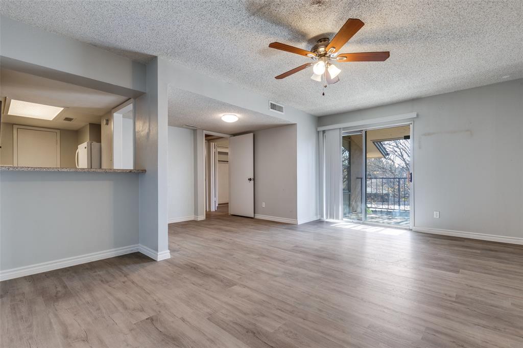 Discover the perfect blend of comfort, convenience, and modern updates in this beautifully refreshed 1-bedroom, 1-bathroom second-floor condo unit located in the desirable Las Colonitas Condominiums community in North Dallas.
Boasting an unbeatable location, this home places you just minutes from major thoroughfares including I-635 and the Dallas North Tollway, making commutes a breeze. You'll also enjoy easy access to Midway Road's vibrant array of shopping centers, diverse restaurants, entertainment options, and everyday conveniences—everything you need is right at your doorstep. Step inside to find thoughtful updates throughout, including a stylishly renovated shower and modern appliances that enhance both form and function. The spacious living and dining areas flow seamlessly in a highly sought-after open floor plan, creating an inviting space ideal for relaxing, entertaining, or everyday living. Abundant natural light fills the rooms, adding to the warm and welcoming atmosphere. The generously sized bedroom offers a peaceful retreat with a nicely proportioned closet providing ample storage. Convenience is key with dedicated washer and dryer connections right in the unit, plus a full-size refrigerator included for your immediate move-in readiness. Outside your door, enjoy the perks of community living with an assigned covered carport parking space for protected vehicle storage. Unwind or cool off at the lovely sparkling community pool, a perfect spot for leisurely weekends. This charming condo combines low-maintenance lifestyle benefits with prime accessibility in a well-established North Dallas neighborhood—ideal for first-time buyers, professionals, or anyone seeking a turnkey home in a fantastic location. Don't miss this opportunity!