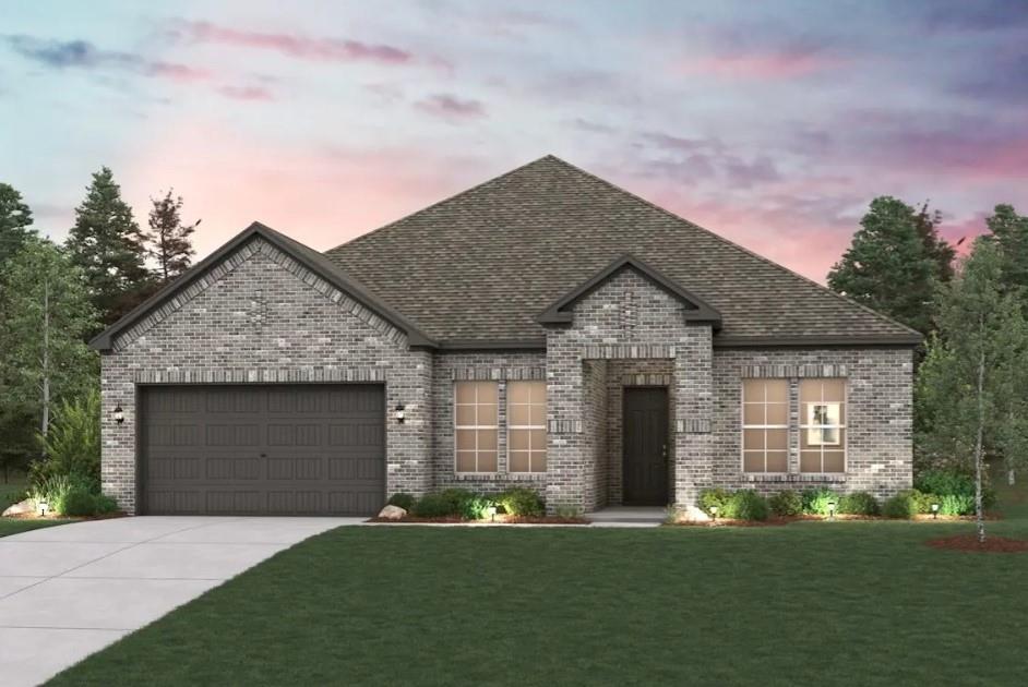BRAND NEW COMMUNITY! We’re all about the Aiken plan, a thoughtfully designed one-story home offering four spacious bedrooms and an open-concept layout. The private primary suite features a walk-in closet and ensuite bath, while a sunlit great room flows into the dining area and modern kitchen with a center island and walk-in pantry. Enjoy a covered patio, two full baths, a laundry room, and a functional mudroom that adds everyday convenience. Designed for everyday convenience and livability, Anna Town Square blends residential comfort with walkable amenities and easy regional access. Inviting streetscapes, a sparkling pool, nature trails, green spaces, and planned gathering areas create a connected neighborhood feel with plenty of opportunities to enjoy the outdoors. Located just minutes from US 75, Anna Town Square provides a convenient commute to McKinney, Frisco, and the greater Dallas Fort-Worth area while maintaining a welcoming small-town atmosphere. Est. September completion!