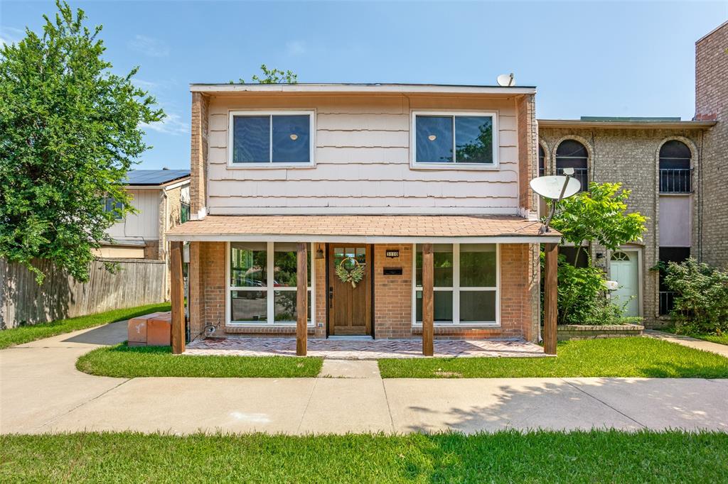 Recently renovated and thoughtfully reimagined, this Garland residence delivers a fresh modern feel with clean lines, warm finishes, and an inviting open layout that lives larger than expected. Tucked within Village Greens and positioned near Firewheel Town Center, Hawaiian Falls, George Bush Turnpike, and major retail and dining destinations, the location offers convenient access across Garland, Richardson, and North Dallas while maintaining a tucked-away neighborhood setting.

Inside, updated wood-look flooring runs throughout the home, complemented by oversized windows that bring in abundant natural light. The redesigned kitchen blends modern functionality with elevated style featuring custom cabinetry, butcher block-style counters, open shelving, updated hardware, black appliances, vent hood, and contemporary finishes that create a space both practical and visually distinct.

The spacious living area centers around a brick fireplace with modern contrast detailing and opens seamlessly to the dining and kitchen spaces, creating an easy everyday flow for entertaining or relaxing at home. Recently renovated bathrooms feature updated vanities, framed mirrors, modern lighting, and refreshed finishes throughout.

Upstairs, the primary suite offers generous proportions with ensuite bath access, while secondary bedrooms provide flexibility for guests, office space, or additional living needs. Sliding glass doors open to a private fenced patio area with covered parking and additional storage.

Unlike many renovated properties that feel overly staged or generic, this home balances modern updates with warmth and character, creating spaces that feel comfortable, functional, and genuinely livable from the moment you walk in.