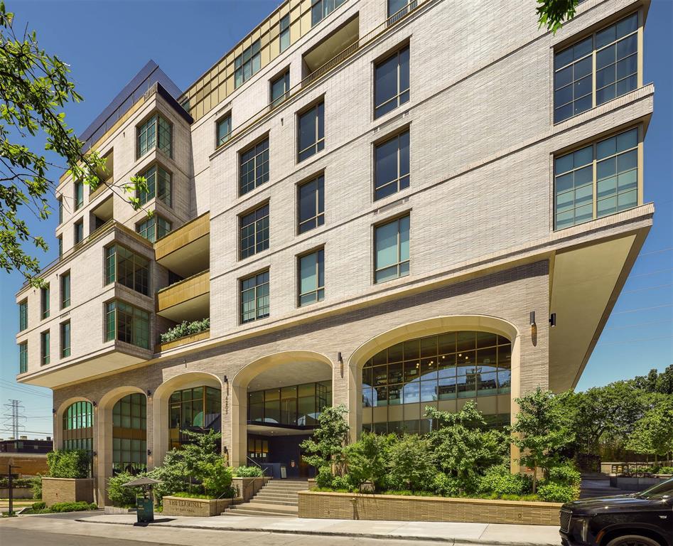 One of the most extraordinary condo residences in Dallas exists at the coveted Terminal at Katy Trail. This double unit was combined to meet the growing demand for larger units with curated interiors by award winning AD100 designer Fern Santini. Featuring nearly 5,400 square feet with 3 bedrooms, 3.5 baths, an exquisite media room, his and hers offices with south-facing balcony and an extended west facing balcony measuring over 800 square feet offering beautiful views of the Katy Trail and city skyline. Residence 301 enjoys stunning west, south and east exposure and is finished with elegant designer finishes from exquisite wallpaper to sculptural lighting, stone and tile accents and curated pieces beautifully scaled to each room. Smart home features installed by Haas Home Technologies with full home automation and extensive sound system with built in speakers indoors and out. Additional highlights include 11 foot ceilings, floor to ceiling Prestige 70 tinted windows with UV protection for art collectors, art lighting throughout, automated Moondust weave shades by Conrad that are Crestron controlled and handmade silk Always drapes by Holly Hunt.

The Terminal at Katy Trail is home to the finest residences in Dallas - just 16 in all. The building is an architectural achievement, with signature arches inspired by the world’s most beautiful train stations, incorporating solid masonry, shimmering glass and elegant bronze finishes. Currently home to Alive and Well luxury spa and pharmacy, Le Passage Restaurant, Rose Cafe, 02 Yoga and Pilates and upscale boutiques that offer the best of sophisticated urban living.

Don’t miss this masterpiece in one of Dallas’ most coveted buildings.