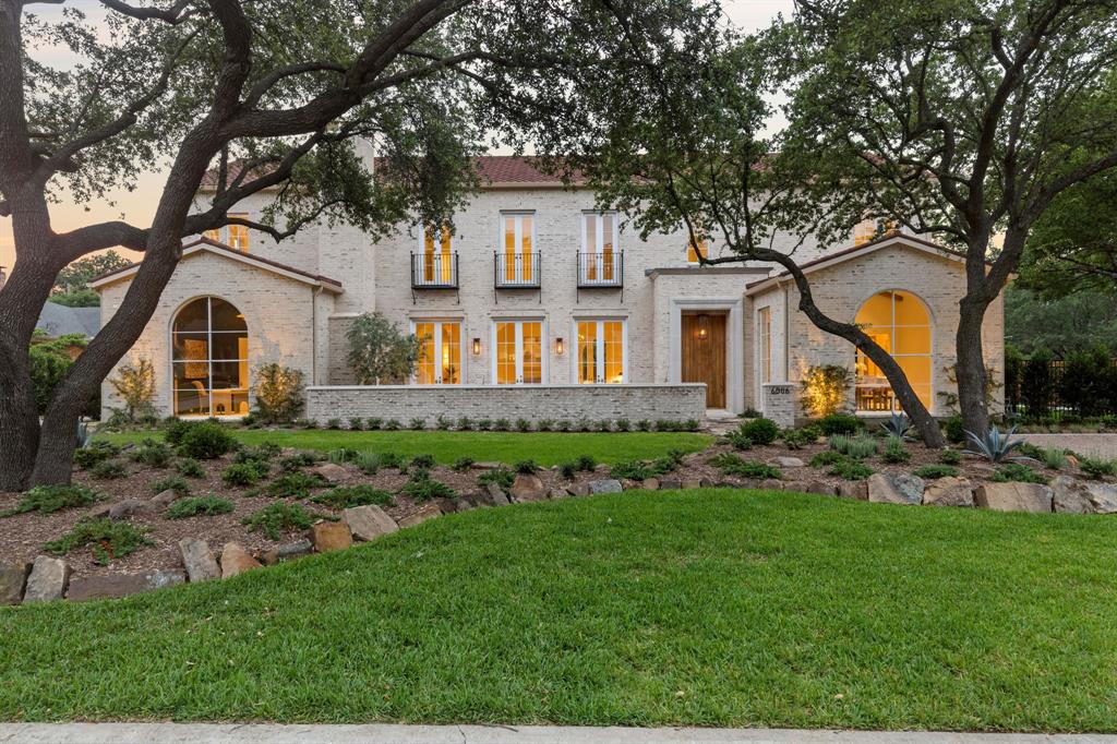 Introducing a stunning transitional Spanish Home on over half an acre in Prestigious Preston Hollow. Capturing the essence of transitional Spanish architecture, this brand new construction embodies the perfect fusion of timeless elegance and contemporary comfort. The thoughtfully designed floorplan offers 12 to 18ft ceilings, 6 bdrms, 7 full & 2 half baths. The primary suite, with it’s pool views, spa-like bathroom, and showroom-inspired closet, is the perfect blend of style and comfort. The kitchen design achieves a dramatic contrast, featuring Calacatta Marble paired with Hickory cabinets. The interior is flooded with light, thanks to spacious French doors that effortlessly connect the indoor outdoor spaces. The large covered patio beckons you to relax amidst the soothing sounds of the pool, creating an oasis for outdoor living & entertaining. Enjoy the peace and tranquility of a residential retreat, while being minutes away from renowned schools, upscale shopping and gourmet dining,
