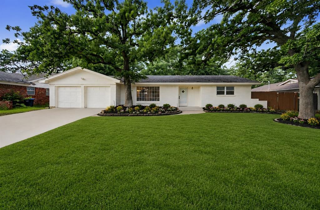Thoughtfully updated and move-in ready, this beautifully refreshed home offers a blend of modern finishes and peace of mind with major improvements already completed. Recent updates include fresh interior paint, new luxury vinyl plank flooring, renovated bathrooms, updated lighting and fixtures throughout, and enhanced landscaping that boosts curb appeal. The spacious primary suite features an expanded bathroom with a large walk-in shower and double vanity, while the secondary bathroom has also been tastefully updated. Additional improvements include completed foundation repairs with a transferable warranty and engineer's report, as well as a passed hydrostatic plumbing test. Conveniently located near shopping, dining, and major highways, this home offers the perfect combination of comfort, style, and value. Seller's preferred lender is offering a 2-1 Rate Buy Down with an acceptable offer. Contact Listing Agent or preferred lender for payment examples and details.