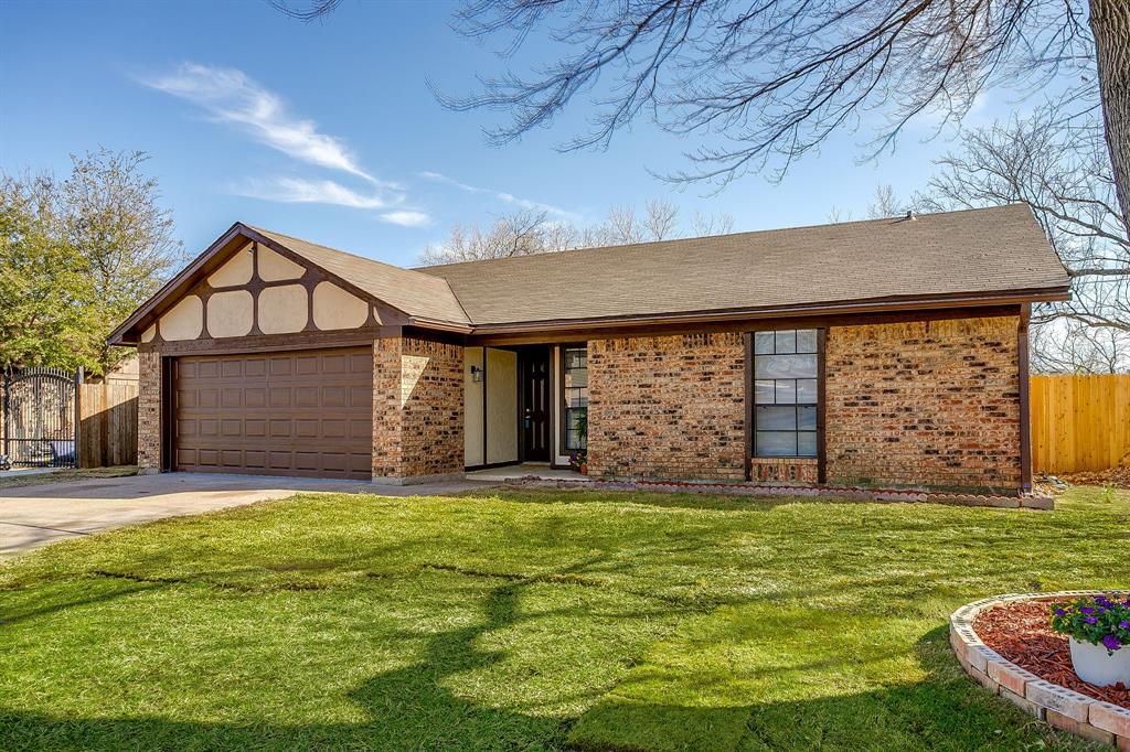 Seller offering up to $7,000 toward buyer closing costs or interest rate buy down. Step into modern sophistication and timeless comfort with this stunning, move-in-ready Benbrook gem, framed by a graceful large tree and updated landscaping! Extensively updated for 2026, this home has been meticulously curated to deliver a seamless, turn-key living experience. ELEGANT INTERIORS: The heart of the home is a light and bright kitchen designed for the culinary enthusiast, boasting sleek countertops and stainless steel appliances, including a new dishwasher installed in May 2026.  The open-concept living space impresses with soaring vaulted ceilings, designer light fixtures, and a striking brick fireplace anchored by a classic white mantel. Throughout the home, a fresh neutral palette is complemented by luxury vinyl plank floors. PRIVATE RETREATS: Escape to the primary suite—a true sanctuary featuring an oversized bedroom and ensuite bath and a walk-in closet. Even the garage has been elevated, featuring fresh paint and a durable, professional finish. OUTDOOR OASIS: Rarely do you find this level of privacy; with no rear neighbors, your expansive backyard is a secluded paradise. Entertain in style on the covered patio all surrounded by a newer privacy fence. PRIME LOCATION:A commuter’s dream with effortless access to I-20, you’re also just minutes away from Benbrook’s premier golf courses, scenic parks, and bike trails.