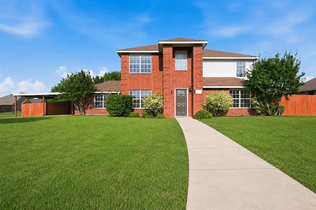 BUYERS - WHAT IF YOUR INTEREST RATE WAS IN THE 3'S FOR THE FIRST YEAR?  The seller is offering to pay for a 3-2-1 buy down that can reduce your payment for the first 3 years of homeownership, making todays market more affordable.  Give us a call for more details. Situated on a desirable corner lot with recent interior paint and flooring throughout, this spacious four bedroom, two and a half bath home offers incredible potential and room to grow. The thoughtfully designed layout features a private primary suite downstairs, along with two generous living dining spaces — perfect for entertaining or everyday comfort. Upstairs, you’ll find three additional bedrooms plus a versatile bonus room that can serve as a second living area, game room, home office, or media space. Step outside to enjoy the large covered back patio that is ideal for relaxing evenings or weekend gatherings. The carport addition provides extra convenience and functionality. The kitchen has updated rustic hickory cabinets, backsplash, farm sink, and appliances.  This HOME is move in ready! Some photos are virtually staged.