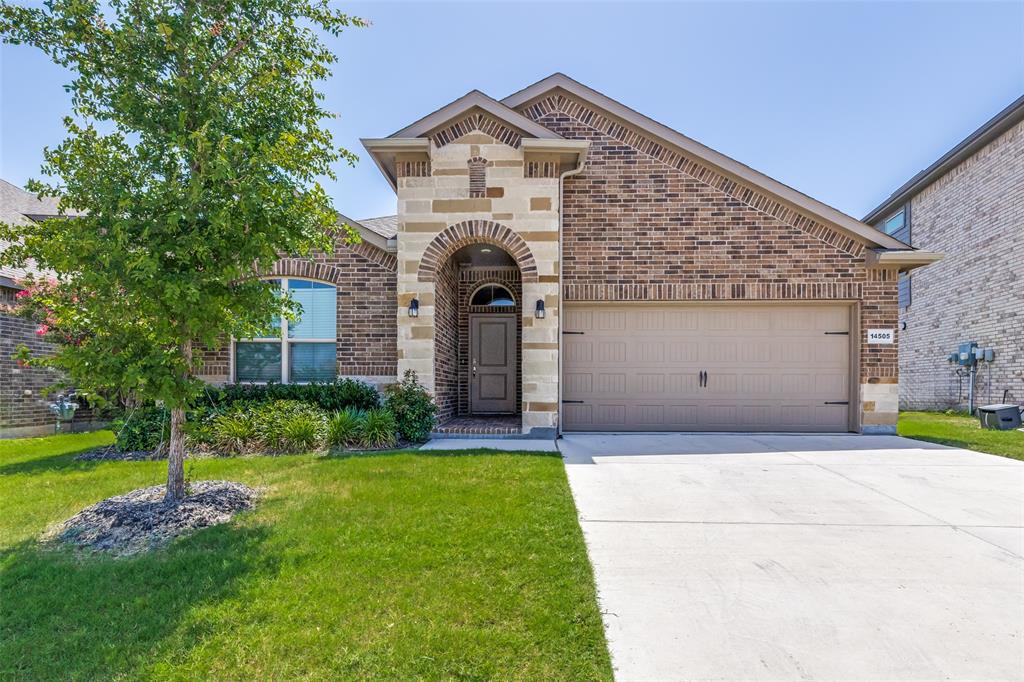 Discover this pristine, move-in ready single-story home in the highly desirable Northstar community. This stunning 4-bedroom, 2-bathroom home offers the ideal combination of comfort, modern style, and smart functionality. Thoughtfully designed for both everyday living and entertaining, the open-concept floor plan flows effortlessly between the kitchen, dining, and living areas, creating bright, airy, and inviting spaces throughout.
Durable premium wood-look tile flooring defines the main living areas for low-maintenance living, while soft carpet in the bedrooms adds cozy comfort. Updated light fixtures in the entry and kitchen bring a fresh, contemporary touch. The heart of the home is the well-appointed kitchen, featuring a gas cooktop, abundant cabinet and counter space, and a large center island perfect for gatherings and casual meals.
The private primary suite provides a relaxing retreat with an en-suite bath offering dual vanities and a walk-in shower, plus a spacious walk-in closet. A built-in study nook just off the living area delivers versatile flex space for working from home, homework, or everyday organization. A functional mud bench at the garage entry adds everyday convenience and storage.
The backyard is a blank canvas ready for your vision—whether you envision a garden, outdoor kitchen, or family play space. 
Northstar residents enjoy outstanding community amenities, including a clubhouse, playground, and two sparkling pools. Zoned to the acclaimed Northwest ISD and within walking distance of an elementary school, this location delivers both lifestyle and convenience.
Offering low-maintenance living, a highly functional floor plan, and an unbeatable setting, this move-in ready home is ready for its next chapter.