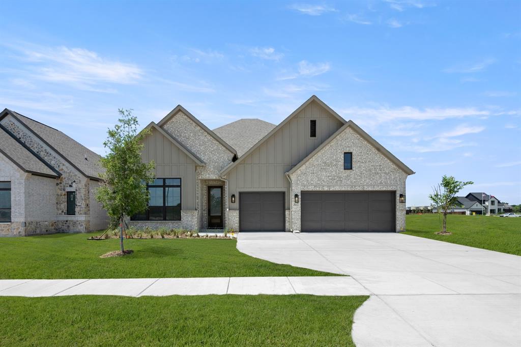 MLS# 21173397 - Built by Stonefield Homes - Ready Now! ~ Call or text the builder for current incentives on this expansive 2,829-square-foot one-story residence, a masterpiece of thoughtful design tailored for an elevated living experience. This versatile floor plan features four bedrooms strategically zoned for maximum privacy, anchored by a magnificent owner’s retreat. The primary suite serves as a true sanctuary, boasting elegant ceiling treatments and gracious windows that flood the room with natural light. Its spa-inspired en-suite bath is a standout feature, complete with a free-standing tub, large dual vanities, a walk-in shower, and a generous walk-in closet featuring a built-in dressing mirror and bench. With three full bathrooms—including a Jack-and-Jill layout—and an additional powder room, the home is perfectly equipped for both daily convenience and effortless hosting. The heart of the home is the gourmet kitchen, which showcases state-of-the-art stainless appliances, custom cabinetry, and an expansive social island that overlooks the vaulted great room. This open-concept center flows seamlessly into the dining area and out to a large covered patio, creating a perfect indoor-outdoor transition for morning coffee or sophisticated evening soirées. A dedicated study provides the ideal professional workspace, while the three-car garage offers ample room for parking, a golf cart, or a home hobby shop.