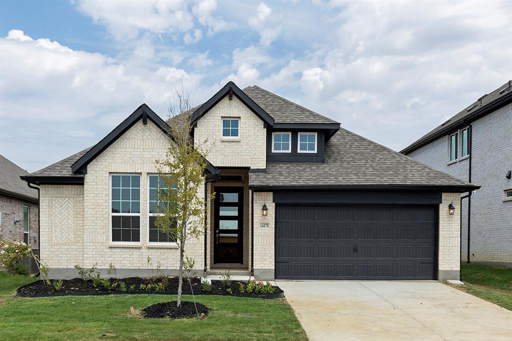 MLS# 21227157 - Built by Pacesetter Homes - Ready Now! ~ One-story home in Celina ISD featuring 4-bedroom, 3-baths with a private study and an open-concept living space with a raised ceiling in the family room. The deluxe kitchen is both stylish and functional, offering white cabinetry, quartz countertops, a glossy white tile backsplash, a gas cooktop, built-in oven and microwave, plus convenient pull-out trash and pot and pan drawers. The primary suite is a true retreat with a cozy window seat and a spa-like bath with glass enclosed tile shower. Luxury vinyl plank flooring in the main living areas provide durability and elegance. The extended covered patio is the perfect place for relaxing or entertaining. Your Pacesetter Home comes equipped with a suite of smart features designed to enhance everyday living.-Ring Video Doorbell- Brillant Smart Home System to control lighting and music-Honeywell Smart T6 Thermostat for energy savings-WiFi-enabled Garage Door-Rainbird Wifi-capable Sprinkler System Plus, enjoy added support with White Glove Servicea personalized, post-closing appointment to get all your smart home features connected and ready to use.