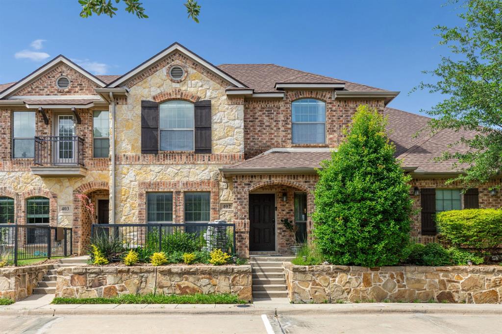 Welcome to 3075 Willow Grove Blvd #402, a beautifully updated condo in the gated Villas at Willow Grove community within Stonebridge Ranch. Offering low-maintenance living and exceptional amenities, this home combines comfort, style, and convenience in one of McKinney's most desirable locations. A charming landscaped front garden welcomes you into an open-concept floor plan where the living, dining, and kitchen areas flow seamlessly together. Natural light fills the home, creating an inviting atmosphere for both everyday living and entertaining. The main-level primary suite provides a peaceful retreat with a spacious closet and an updated ensuite bath featuring travertine flooring and stylish finishes. Upstairs, two additional bedrooms offer flexible space for guests, a home office, or hobbies. Enjoy outdoor living on the private back patio, perfect for relaxing or dining outdoors. HOA-maintained exterior care and landscaping allow for a true lock-and-leave lifestyle. Community amenities include a pool, fitness center, scenic lake with fountain, walking paths, and beautifully maintained grounds. Residents also enjoy convenient access to Stonebridge Ranch amenities, parks, trails, golf, shopping, dining, and entertainment. Located minutes from Highway 121, Custer Road, and Eldorado Parkway, this home offers easy access to McKinney, Frisco, Plano, and North Dallas employment centers. Nearby attractions include Adriatica Village, Historic Downtown McKinney, Allen Premium Outlets, and The Star in Frisco. Experience the perfect blend of location, lifestyle, and low-maintenance living. Schedule your private tour today.