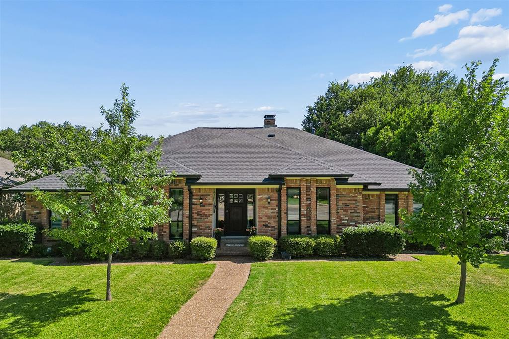 Nestled on a quiet, tree-lined interior street beneath a canopy of majestic oak trees, this thoughtfully updated residence is located in the highly coveted Moss Haven Elementary attendance area of Richardson ISD. Blending timeless architecture with generous living spaces, the stylish open floor plan offers exceptional comfort for everyday living and effortless entertaining. The expansive family room is anchored by a striking stacked stone fireplace and flows seamlessly into the fully equipped chef’s kitchen featuring a center island, granite countertops, electric cooktop, double ovens, dishwasher, trash compactor, abundant cabinetry, and excellent workspace for preparing meals and gathering with family and friends. The spacious primary retreat offers a private sitting area and a roomy ensuite bath complete with dual walk-in closets, separate vanities, a soaking tub, and an oversized walk-in shower. Well-proportioned secondary bedrooms provide flexibility for family, guests, or a home office. Designed for year-round enjoyment, the backyard serves as a private oasis with a sparkling pool, covered patio perfect for al fresco dining, and an open patio ideal for lounging or entertaining. Constructed on a pier-and-beam foundation, the home also features an oversized two-car garage with additional storage. Ideally situated in the heart of Lake Highlands, this exceptional property offers convenient access to White Rock Lake, NorthPark Center, Downtown Dallas, major commuter routes, Love Field, and DFW International Airport, providing an outstanding combination of style, comfort, and location.
