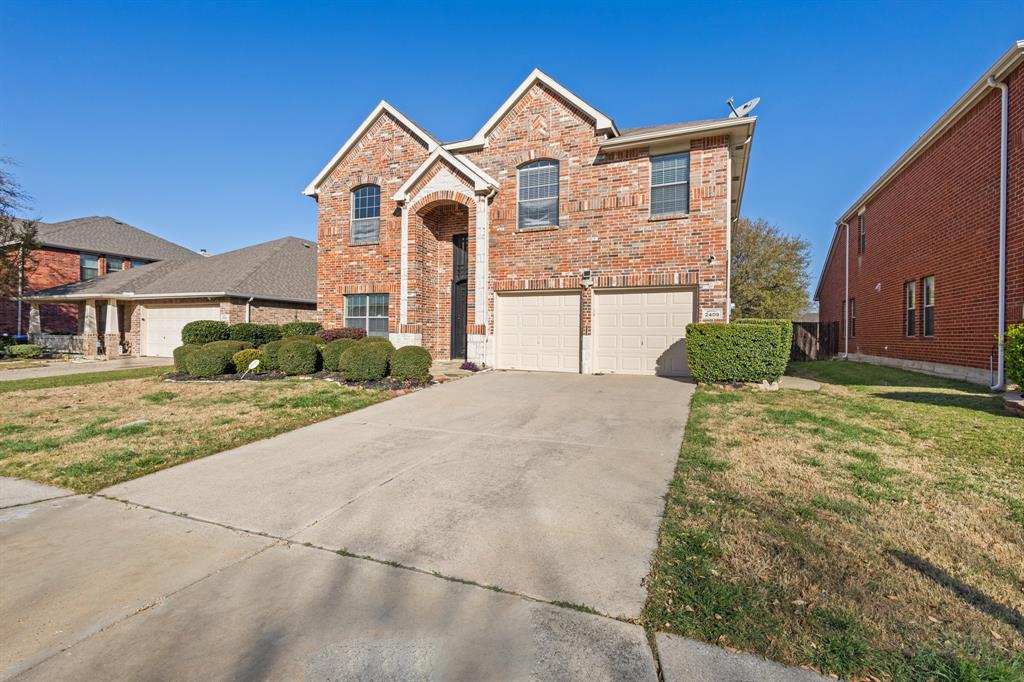 Welcome to 2409 Eisenhower, a stunning east-facing home in the heart of McKinney offering 4 bedrooms, 2.5 bathrooms, and 2,621 sq. ft. of beautifully updated living space. From the moment you arrive, you'll notice the exceptional curb appeal with Oklahoma stone detailing at the front entrance and a freshly repainted exterior. Inside, the home features elegant hardwood and porcelain flooring throughout, creating a clean and modern feel. T he main floor includes a dedicated office, perfect for remote work or quiet study. Upstairs, all four bedrooms are thoughtfully arranged around a spacious game room, offering a versatile second living area or play space. The redesigned fireplace serves as a cozy focal point in the open-concept living and dining area. The designer kitchen is a true showstopper, equipped with a premium induction cooktop that heats only when compatible cookware is in place, and a conventional oven that includes an air fryer function, as well as self-clean and steam-clean options. Leathered countertops and backsplash provide a unique, durable finish that resists heat and adds texture and style to the space. Step outside to a peaceful backyard oasis with no rear neighbors and an expansive 18x40 patio crafted from Oklahoma stone ideal for relaxing evenings or entertaining guests. The home also includes smart home technology and a fully painted garage with durable epoxy flooring. Located near top-rated schools, parks, and all the amenities McKinney has to offer, this move-in-ready home blends modern comfort, functionality, and timeless design. Schedule your showing today and experience it for yourself!