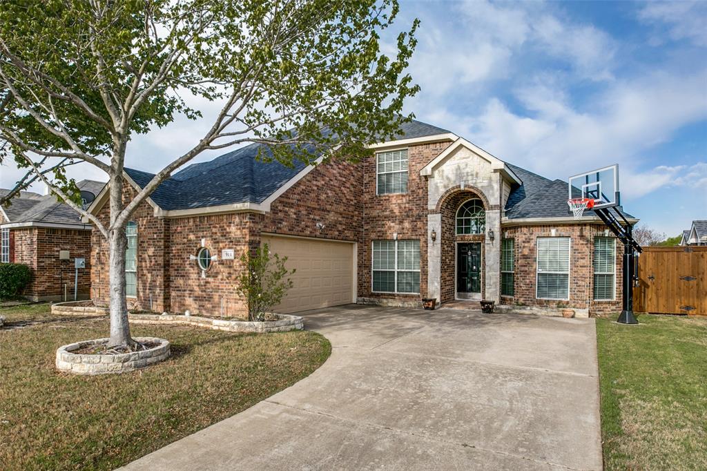 Relax to private lake views and fountains in your backyard! Great home in well established Arbor Lakes in Allen. This home has 4 Bedrooms with a possible 5th by using the study as a bedroom. Open floor plan with vaulted ceilings! Ceramic tile in all wet areas. The kitchen has a large island with loads of cabinet space open to the living room. The large first-floor master bedroom includes a bath with jetted tub, separate shower, dual vanities, and a giant walk-in closet. Large secondary bedrooms and game room upstairs. Short distance to highly rated Allen schools, lake path.