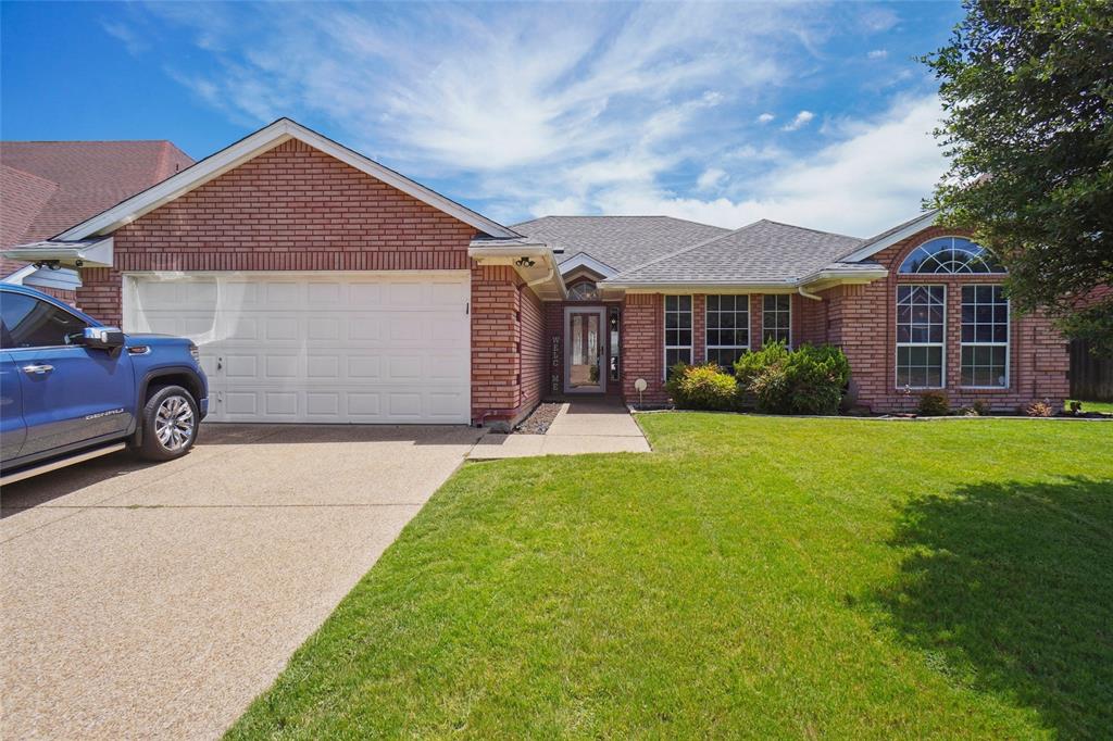 Step into this beautifully updated single-story home where style, comfort, and functionality come together seamlessly. From the moment you enter, you’ll be welcomed by an inviting open floor plan with a cozy living area centered around a stunning electric stone fireplace—perfect for both relaxation and entertaining. Enjoy new flooring throughout, plush carpeting in the bedrooms, and stylish updates such as modern doors, premium hardware, granite counter tops in the kitchen and sleek Kohler faucets, bringing a luxurious touch to every room. The home is wired for 32 speakers, offering an immersive sound experience ideal for music lovers and entertainers. The thoughtful split-bedroom layout offers privacy, with a spacious primary suite featuring a large walk-in closet and plenty of room to unwind. The oversized laundry room adds functionality with ample space and convenience. Recent upgrades, including new plumbing and a full property sprinkler system, provide added peace of mind. Step outside to your private backyard retreat, complete with a cedar privacy fence, partial astro turf for low-maintenance living, and a beautifully designed layout perfect for entertaining or relaxing in style. This move-in-ready home is packed with premium upgrades. Don’t miss your chance to make it yours!