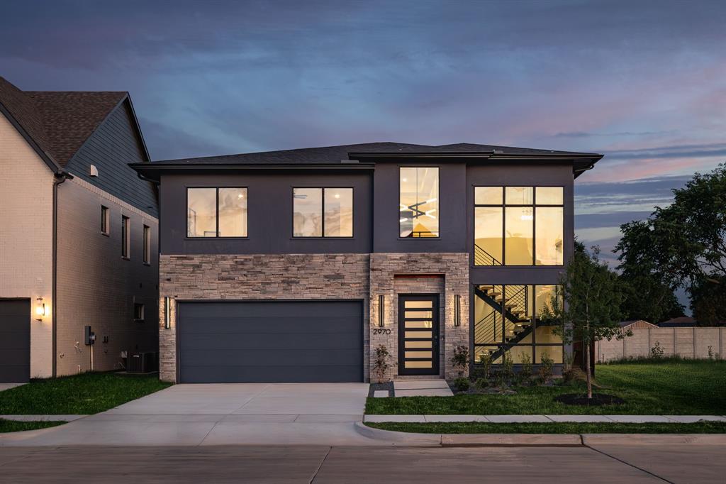 Discover refined luxury in the heart of Grapevine at this beautifully crafted contemporary residence in Dove Station. Showcasing striking curb appeal with stone accents and expansive windows, the home offers 4 bedrooms, 4.5 baths, and generous living spaces designed for effortless everyday comfort and unforgettable entertaining. Inside, wide-plank floors, soaring ceilings, and abundant natural light set an elegant tone. The open-concept great room flows to the patio through oversized sliders, while the gourmet kitchen impresses with JennAir commercial-grade appliances, ceiling-height cabinetry, quartz counters, a large prep-and-dining island, and a walk-in pantry. A versatile front lounge or study with dramatic volume ceilings adds an inspiring work or retreat space.

The main-level primary suite is a serene sanctuary with a tray ceiling and spa-caliber bath featuring a freestanding soaking tub, frameless glass shower, dual vanities with a center storage tower, and an expansive closet. Well-appointed secondary bedrooms and baths provide comfort for family and guests, and the spacious upstairs game room is ideal for movie nights and game-day gatherings. Thoughtful upgrades include foam insulation for enhanced energy efficiency and a whole-home fire suppression system for added peace of mind, along with an attached garage and abundant storage throughout.

Zoned to the highly acclaimed Carroll ISD and minutes from Johnson Elementary, Carroll Middle School, and Carroll High School, this location places the best of Grapevine at your doorstep. Enjoy vibrant dining at Mi Dia From Scratch, Bob’s Steak & Chop House, and Café Italia, and take advantage of nearby Grapevine Lake, Meadowmere Park, scenic trails, marinas, and lakeside recreation. An exceptional opportunity to enjoy modern design, luxury finishes, top-rated schools, and an unbeatable Grapevine lifestyle.