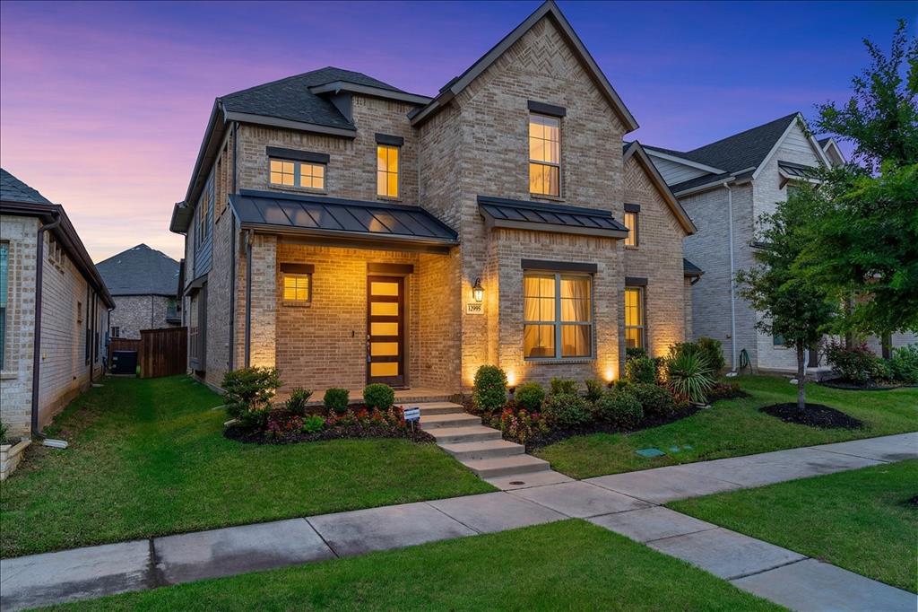 East-facing, modern transitional residence in the highly sought-after Kensington Place enclave of Mercer Crossing, where elevated design meets everyday comfort in one of the area’s premier master-planned communities. Thoughtfully crafted with impeccable attention to detail, this exceptional 4-bedroom, 4-bath home offers a sophisticated blend of luxury, functionality, and effortless style.

From the moment you step inside, you’re greeted by soaring ceilings, expansive windows, and an abundance of natural light that accentuates the home’s open-concept design. The spacious family room flows seamlessly into the chef-inspired kitchen, creating the perfect setting for entertaining and daily living alike. Designed to impress, the gourmet kitchen features an oversized quartz island, sleek quartz countertops, designer backsplash, stainless steel appliances, and a 5-burner gas cooktop, delivering both beauty and performance.

The thoughtfully designed floorplan offers a private first-floor primary retreat, creating a peaceful retreat with spa-inspired comfort and convenience. A dedicated home office provides the ideal work-from-home setup, while upstairs features both a spacious game room and an oversized media room, offering endless flexibility for movie nights, entertaining, a playroom, fitness space, or additional living area. Generously sized secondary bedrooms  ensure comfort and privacy for family and guests.

Step outside to enjoy the covered patio and private backyard, an ideal space for morning coffee, evening unwinding, or hosting gatherings year-round.

Perfectly positioned with quick access to I-35E, 635, and PGBT, this home offers unbeatable convenience to top-tier shopping, dining, entertainment, and major business hubs throughout the DFW metroplex.

Residents of Mercer Crossing enjoy an exceptional lifestyle with resort-style amenities including walking trails, sparkling pools, fitness center, clubhouse, parks, dog parks and playgrounds.