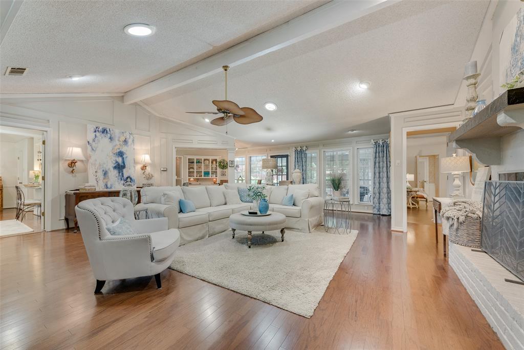 A rare combination of space, flexibility, and functionality awaits in sought-after Sunnyvale ISD. Set on a fully fenced .57-acre corner lot with a sparkling pool, gated parking, and versatile bonus space, this property offers endless possibilities for the way you live, work, and entertain. Step inside and the open floor plan does what great homes do: it moves. The entry opens into a welcoming living space anchored by a formal dining room, then flows naturally across three separate living areas each with its own purpose without ever feeling disconnected. Whether you need a room to gather, a room to work, or a room to decompress, this flexible floor plan gives you all three. Three bedrooms and two and a half bathrooms are thoughtfully placed, with one of the guest rooms featuring custom built ins for added functionality and keeping private spaces quiet while common areas stay open and connected. The kitchen anchors the heart of the home and serves the flow in every direction. Through the garage, a fully finished bonus space of approximately 668 square feet awaits a private suite, home office, studio, or workshop. Built to a high standard, it's ready to work however you need it to. Out back, the covered porch leads to a shimmering in-ground pool surrounded by a fully fenced yard with serious storage and parking to match: a dedicated concrete area large enough for boats, trucks, trailers, and full-size pickleball court for entertaining. A storage shed keeps everything organized. Sunnyvale ISD. No HOA. Move-in ready. Some homes make you compromise. This one doesn't.