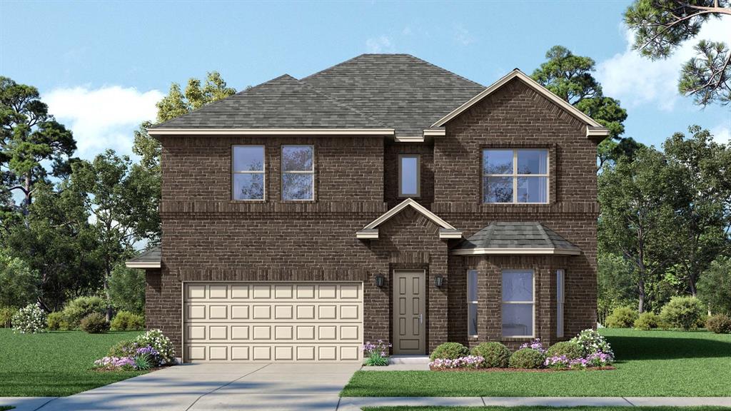 Beautiful new D.R. Horton home in the Morningstar community located in highly sought-after Aledo ISD! The Willow floorplan, Elevation A, with an estimated Summer completion, offers a spacious two-story layout with 4 bedrooms, 3.5 bathrooms, a game room, and a 2-car garage, designed for comfortable living and entertaining. The open-concept design features a generous family room that flows into the dining area and modern kitchen, creating an inviting space for everyday living. The kitchen includes 42” upper cabinets with crown molding, cabinet hardware, soft-close drawers and cabinets, quartz countertops, a ceramic tile backsplash, stainless steel appliances, a gas range, and a pantry for added storage. RevWood flooring extends throughout the main living areas for durability and style, and a convenient mud room adds everyday functionality. The private primary suite is located on the first floor and features an en-suite bath with dual sinks, a separate soaking tub and walk-in shower, and a spacious walk-in closet. A study is also located on the first floor, offering flexible space for a home office or formal dining area. The second level includes three additional bedrooms and a large game room, providing plenty of room for family, guests, or entertainment. A covered patio enhances outdoor living, while modern finishes, energy-efficient construction, and America’s Smart Home Technology package add everyday convenience. Exterior features include a landscaping package with a full sprinkler system and a fully fenced backyard. Morningstar residents enjoy resort-style pools, playgrounds, parks, a dog park, and scenic walking trails.