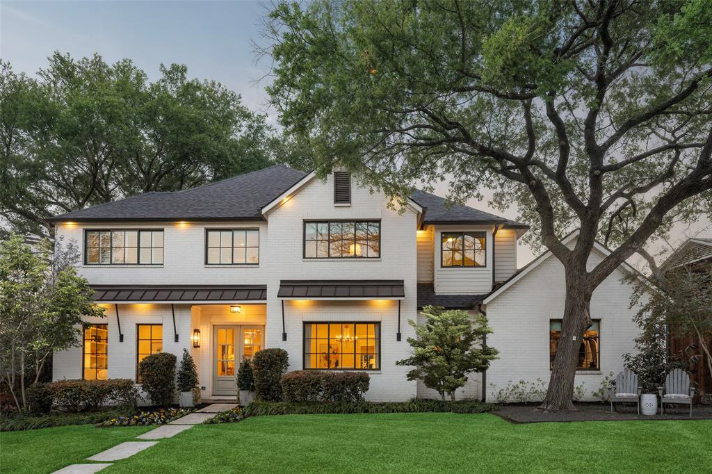 Fabulous White Rock Valley home that sit's on a generous lot in the heart of the neighborhood.  This absolutely gorgeous, custom-built home blends timeless design with thoughtful, livable spaces. Flooded with natural light and framed by beautiful windows and mature trees, the home features soaring ceilings and a flexible floor plan ideal for today’s lifestyles. The chef’s kitchen anchors the main living area with quartz countertops and backsplash, a Bertazzoni professional 48” gas range, and stainless steel appliances — perfect for everyday living and entertaining alike. The primary suite is privately tucked downstairs, while upstairs offers four additional bedrooms and a spacious game room that can be easily closed off for noise control. Outdoor living truly shines here. A Southern Living–inspired back porch with outdoor kitchen and generous hang-out spaces overlooks a heated pool (no spa), creating a resort-like setting. A sliding gate across the backyard adds secure, versatile space—ideal for play, pets, or even a half basketball court. Additional highlights include a second downstairs living area with sliding doors (ideal for a home office, mahjong room, or playroom), Visual Comfort light fixtures, marble bathrooms, a tankless water heater, and a roof approximately three years old. This 5-bedroom, 3.1-bath home is a rare opportunity to own a light-filled, beautifully built residence on one of White Rock Valley’s most coveted streets.