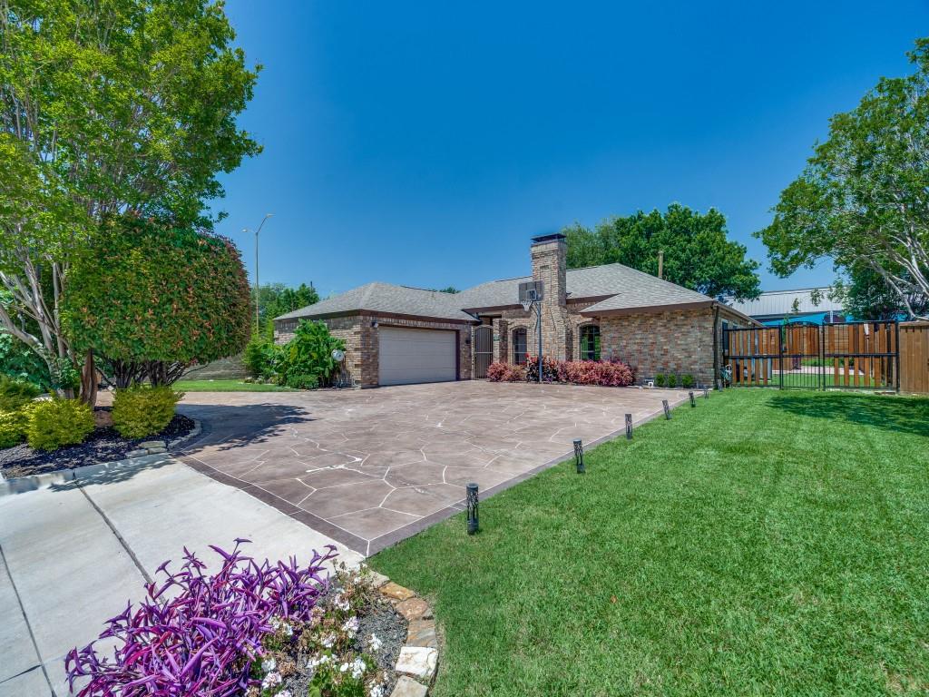 Stunningly Updated Preston Highlands Gem! Over $85,000 in thoughtful updates since 2022 have transformed this home into a true showstopper! 
The chef’s dream kitchen is outfitted with a top-of-the-line Bosch appliance package, featuring a gas range and sleek built-in refrigerator. The herringbone-patterned wood-look tile adds an upscale touch and flows beautifully throughout the open-concept layout.  Every bathroom has been stylishly renovated, offering modern finishes and spa-like comfort. The primary suite is a true retreat with private access to the backyard oasis, complete with a sparkling pool and separate hot tub—ideal for relaxing or entertaining.  The stamped concrete driveway and patio are recent additions, enhancing curb appeal and providing a sophisticated outdoor space perfect for gatherings.  This home blends comfort, function, and luxury in one perfect package. Come see this beauty today and imagine the memories you'll create here!