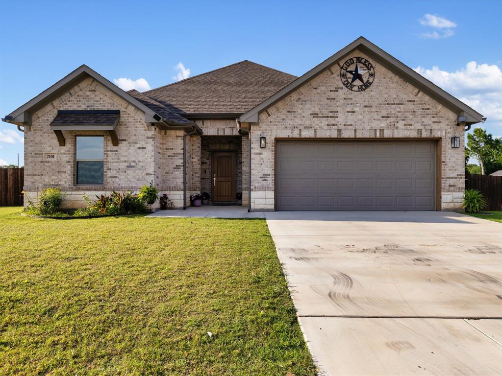 Beautiful, well-kept newer construction home featuring 4 bedrooms, 2 bathrooms, one of which is a versatile flex room perfect for an office, playroom, or additional living space.

The home welcomes you through a charming covered front porch or convenient garage entry leading directly into the laundry room. One of the standout features is the spacious primary suite with a luxurious en-suite bathroom complete with dual sinks, a vanity area, separate shower, relaxing garden tub, and a large walk-in closet.

The kitchen offers beautiful built-in cabinetry, granite countertops, stainless steel appliances, a walk-in pantry, and a cozy dining area. There is also a bar-top seating area, perfect for family gatherings and entertaining.


Located in a newer, peaceful neighborhood on a spacious corner lot, this home is less than a mile from local schools, this home is move-in ready just in time for summer!