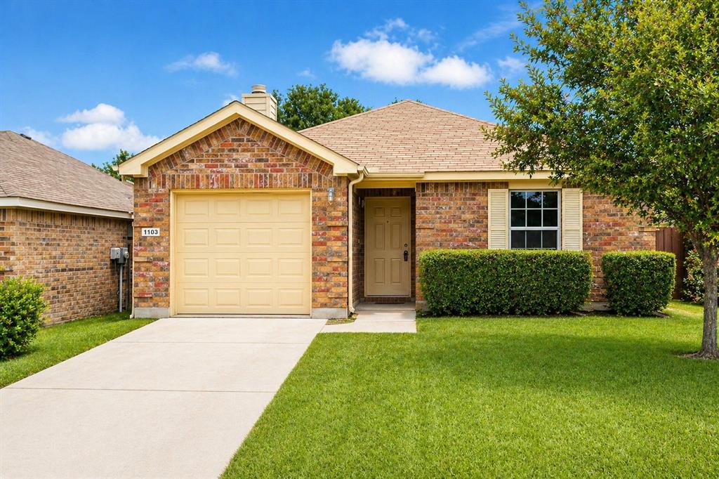 BACK ON THE MARKET due to buyer financing falling through, giving you a second chance at this beautifully renovated home just minutes from Downtown Dallas. Move-in ready and packed with upgrades, this property offers the perfect blend of style, comfort, and convenience.

Step inside to discover brand-new flooring throughout, abundant natural light, and an open-concept layout designed for modern living. The spacious living room features a charming brick fireplace, creating a warm and inviting focal point. The updated kitchen shines with white granite countertops, modern cabinetry, and brand-new appliances, making it ideal for both everyday living and entertaining.

The oversized backyard is a rare find and offers endless possibilities for outdoor enjoyment. Mature fruit trees, including peach and lime trees, provide beauty, shade, and seasonal harvests. Whether you enjoy gardening, entertaining, or simply relaxing outdoors, this backyard delivers.

Additional upgrades include a whole-house reverse osmosis water filtration system, providing high-quality filtered water throughout the home.

Conveniently located with easy access to major highways, you’re approximately 15 minutes from Downtown Dallas, putting shopping, dining, entertainment, and employment centers within easy reach.

Homes with this level of renovation, lot size, upgrades, and location are hard to find at this price point. Schedule your private showing today and see why 1103 Warrior Drive stands out from the competition.