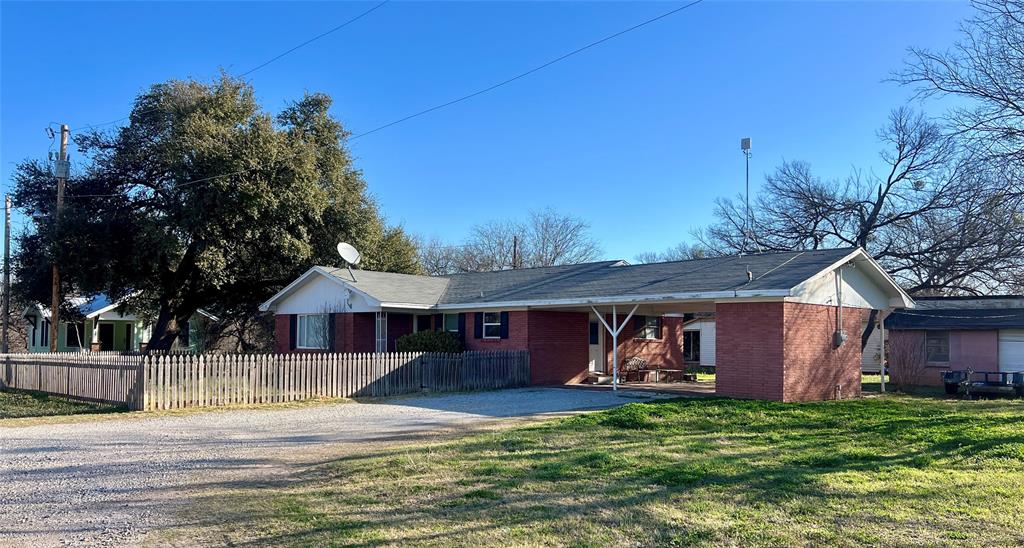 Nice 2 bed, 1 bath brick home in the heart of Strawn. Third bedroom has been converted to a good size laundry room.  Bright and well lite kitchen offers built in electric oven and stove top. Cozy dining area, good size living area. Plenty of closet space.  Picked fenced front yard along with a back yard. Two car carport with storage along with additional storage in the back. Home is nicely updated.