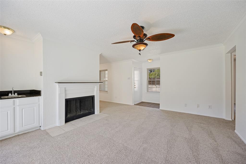 Tucked inside the gated community of Prestonwood Green Condominiums, this beautifully updated first floor condo offers both comfort and convenience in a prime North Dallas location. Freshly painted with new flooring throughout, the space feels light, bright, and move in ready. Large, newer windows bring in an abundance of natural light, creating a warm and inviting atmosphere.

The functional layout is complemented by everyday conveniences, including a washer, dryer, and refrigerator, all included, making this an easy choice for a lock and leave lifestyle or low maintenance living. Covered parking adds an extra layer of ease.

Ideally situated just minutes from Preston Road and the Dallas North Tollway, with quick access to dining, shopping, and all the energy of Belt Line, this location puts everything you need right at your fingertips. 

HOA includes Water, Trash, Sewer.