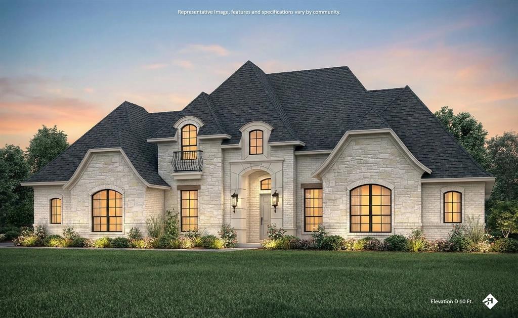 JOHN HOUSTON HOME – Scheduled for completion August 15, 2026, this exceptional new construction home in the desirable Levante community offers luxury living just minutes from beautiful Lake Waxahachie. Boasting 3,290 square feet, this thoughtfully designed one-story home features 4 bedrooms, 3 full bathrooms, a private study, spacious game room, and a 3-car garage. Designer finishes are showcased throughout, including stunning Taj Mahal granite countertops in the kitchen and primary bath, ceiling-height kitchen cabinetry, wood-look tile flooring throughout the main living areas and primary suite, vaulted ceilings in the family room, dining room, and primary bedroom, and a breathtaking floor-to-ceiling brick fireplace with propane gas logs. The gourmet kitchen is equipped with a 36-inch propane cooktop, stainless steel oven, and premium finishes perfect for everyday living and entertaining. Enjoy the peace of a one-acre community with the convenience of nearby shopping, dining, and quick access to Lake Waxahachie, making this the perfect place to call home.