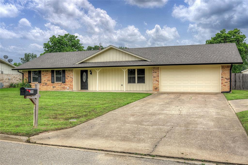 YOUTUBE VIDEO: 209 MYNDI CIRCLE, LIVE EAST TEXAS. Welcome home to this FRESHLY UPDATED brick home with a WORKSHOP that has its own gated entrance and driveway! This 3 BD, 2 BA, 2 car garage home offers the perfect blend of comfort, style, and function. Situated on a large, privacy-fenced lot and tucked away on a less populated street.
Step inside to find a bright, welcoming interior with fresh paint, new carpet, and updated light fixtures throughout. The living room boasts soaring vaulted and beamed ceilings. A long brick hearth with fireplace for cold days. 
The remodeled kitchen is a standout, featuring all new appliances, sleek granite countertops, and a stylish tile backsplash that make both everyday cooking and entertaining a pleasure. The open flow into the dining and living areas creates a warm, connected space ideal for gatherings.
Renovated bathrooms boast new vanities, Taj Mahal-style counters, and updated lighting. The spacious primary suite is a true retreat, offering three closets for exceptional storage and a private ensuite bath with a double vanity and a glass-doored shower. And a spacious laundry room makes must-do chores a little easier. 
Outdoor living is just as impressive. Enjoy morning coffee on the covered front porch or relax in the evenings on the large covered back porch accented with attractive cedar beams. The expansive backyard provides plenty of room for play, pets, gardening, or future additions.
A major bonus is the 24x16 workshop, with electricity, garage door, & concrete driveway. Double gates allow convenient drive-up access—perfect for hobbyists, extra storage, or small business needs.
With its location, generous lot, quality updates, and exceptional outdoor features, this Live Oak neighborhood home is truly move-in ready and offers space to live, work, and enjoy. 
People love to call Sulphur Springs home-  with a thriving downtown, dining and shopping, local events. 3 minutes to I-30, 90 minutes to DFW.