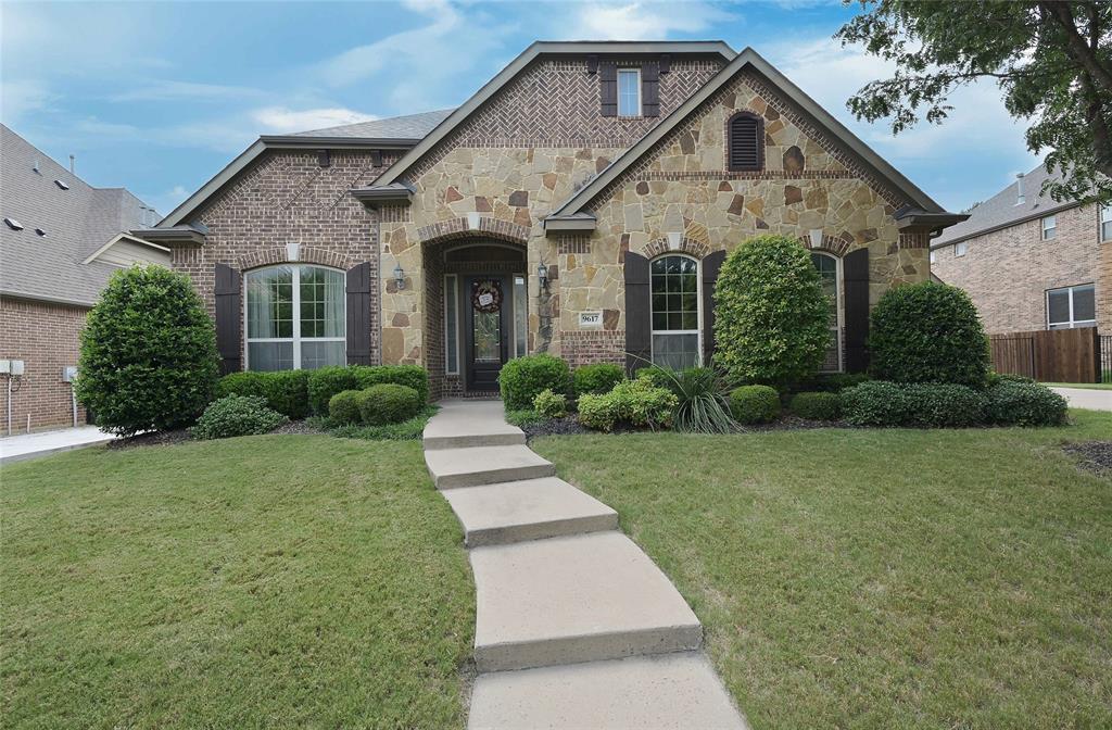 BACKYARD OASIS in FORT WORTH, TEXAS! HEATED POOL with SPA, OUTDOOR KITCHEN, GRILL & FIREPLACE in KELLER ISD!! Gorgeous 4 Bedroom, 3 Bath single story residence in the prestigious Bluffs at Heritage, where exceptional indoor-outdoor living and timeless elegance come together seamlessly. Rich architectural detail with hardwood floors, a dedicated front office with French doors, an abundance of natural light and a back wall of windows with numerous interior pool views. The spacious living room features a stunning stone gas fireplace and flows effortlessly into the chef-inspired kitchen with oversized 4 seat Island, granite countertops, tiled backsplash with granite inlays, an abundance of cabinetry with knobs & handles, loads of counter space, SS appliances, double ovens and 5 burner gas cooktop. The serene primary suite offers direct patio access and a spa-inspired en-suite featuring two vanities, a jetted garden tub, oversized shower with dual showerheads, granite bench & and a double racked W-I closet with built-in storage bins. A Jack-and-Jill bath between the secondary bedrooms provide a separate door to the pool, making it ideal for guests. The front Office with French Doors has built-in cabinetry and a desk, perfect for those who work out of the home. The oversized Laundry also has built-ins and room for a freezer. The outdoor oasis features a sparkling pool with attached spa, open patio with seating areas, a covered patio with pull down solar screen, all surrounded by beautiful seasonal flowers. Reverse Osmosis Water System, water softener, solar window screens and sprinkler system. Updated hot water heaters, pool filter, cleaner motor & AC evaporator coil. 24 Paid Off and Owned Solar Panels supply aprox two thirds of their power. Exceptional amenities, including community events, parks, pools, playgrounds, sports courts & walking-bike trails. Located near dining, shopping, and entertainment, within the highly acclaimed Keller ISD. Schedule your showing today!!