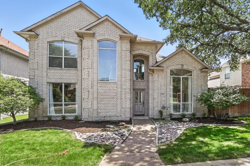 Welcome to 17912 Benchmark Drive—a warm, inviting home in the sought-after Villages at Frankford neighborhood in Dallas, within top-rated Plano ISD. This charming home has 3 roomy bedrooms, 2.5 baths, a flexible living-office area, a cozy breakfast nook, an upstairs loft, and a formal dining room - great for both everyday living and hosting friends. The chef’s kitchen features granite countertops, cool under-island countertop lighting, top-of-the-line Viking appliances, tons of cabinet space, and a big pantry. The home is filled with natural light and calming neutral colors, giving it a bright and welcoming vibe. The living room, complete with a gas fireplace, is the perfect place to kick back or hang out with guests. The downstairs spacious primary suite overlooks the pool-patio, offering a peaceful place to unwind, with a spa-like ensuite bath with jetted tub and a rain head shower that’s perfect for relaxing. Step out back to your own private oasis—with a pool, spa, and cabana, it’s made for soaking up the sun and enjoying the outdoors in peace. Other perks include a 2-car garage with alley access and a location that’s close to everything—shops, restaurants, and parks. The HOA provides access to a community pool and playground. It’s the ideal home for anyone looking for comfort, convenience, and a great neighborhood that has it all!!
