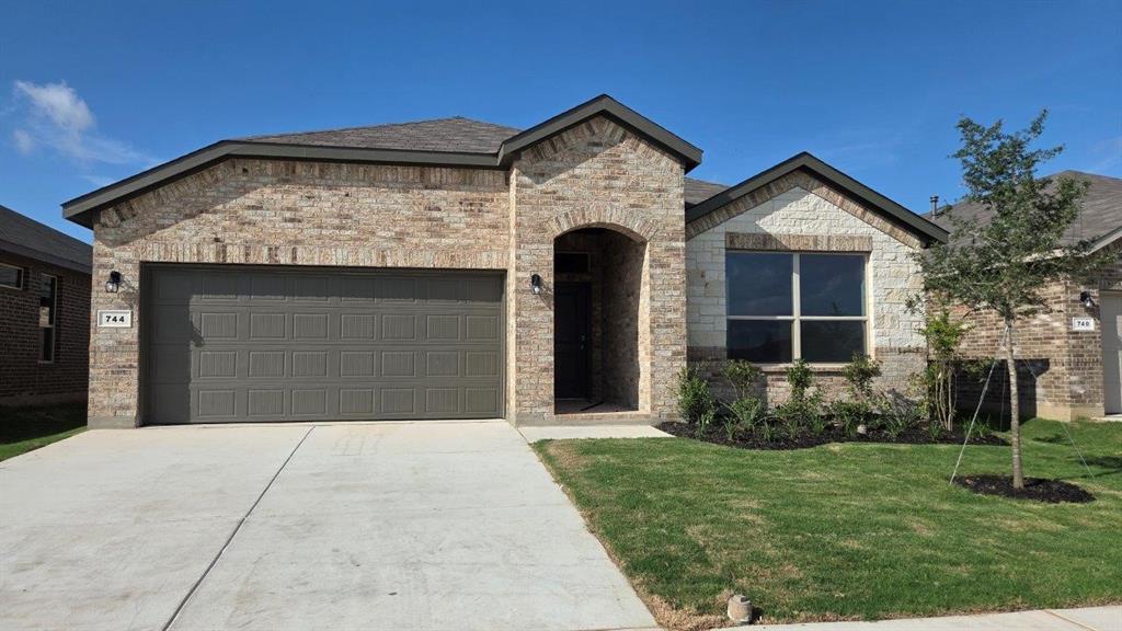 GORGEOUS NEW HOME BUILT by D.R. HORTON in the NEW PHASE of their MASTER PLANNED COMMUNITY TRAILS of ELIZABETH CREEK in NORTHWEST ISD!!! Spacious open concept Single Story 4 BEDROOM Blanco Floorplan-Elevation F, complete and Move-in Ready! Large Chef's Kitchen with Island, Pendant lights, Quartz Countertops, tiled Backsplash, Stainless Steel Appliances, Gas Range, Butler's and walk-in Pantry. Luxurious main Bedroom with dual sink Vanity, oversized Shower, linen and big walk-in Closet. Mud Bench, oversized Laundry and Quartz topped Vanities in both full Baths. Designer Pkg including Tiled Entry, Halls, Wet areas plus Home is Connected Smart Home Features. Front ext Coach Lights, covered back Patio, 6 ft fenced backyard, landscape Pkg with full Sod and full Sprinkler System and more! Close proximity to I-35W, HWY 114, Schools, numerous Shops, Restaurants, Texas Motor Speedway and much more! Community Pool, Cabana, Playground, Tot Lot and Lazy River.