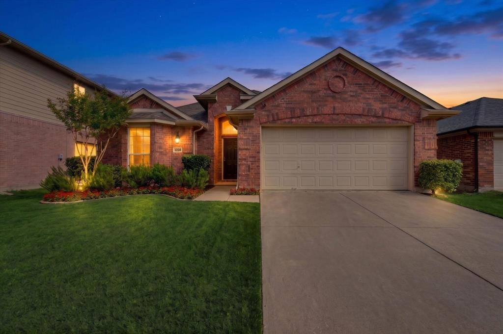 BACK ON MARKET AT NO FAULT OF THE SELLER OR PROPERTY!!! Welcome to this beautifully refreshed home in the highly desirable Paloma Creek community, offering comfort, style, and convenience in one of North Texas’ fastest growing areas. This well maintained single story features 3 bedrooms, 2 full bathrooms, and 1,713 square feet of thoughtfully designed living space. From the moment you step inside, you will notice the fresh updates that make this home truly move in ready. Brand NEW CARPET & PADDING have just been installed, along with touch ups throughout and freshly painted kitchen cabinets that brighten the heart of the home. The kitchen also features NEW LVP FLOORING that flows into both bathrooms, creating a clean, cohesive look, along with updated lighting fixtures throughout. The open concept layout is ideal for everyday living and entertaining, while the private bedrooms offer flexibility for guests or a home office. All appliances convey, including the refrigerator, washer, and dryer. Recently, the seller also added NEW GUTTERS to the outside of the home for the buyer's convenience! Located just minutes from Hwy 380, this home offers quick access to Costco, HEB, Kroger, Home Depot, Walmart, and more within 10 to 15 minutes. Enjoy proximity to the PGA of America Headquarters, upcoming Universal Studios, Fields West in Frisco, Denton, and Lake Lewisville.